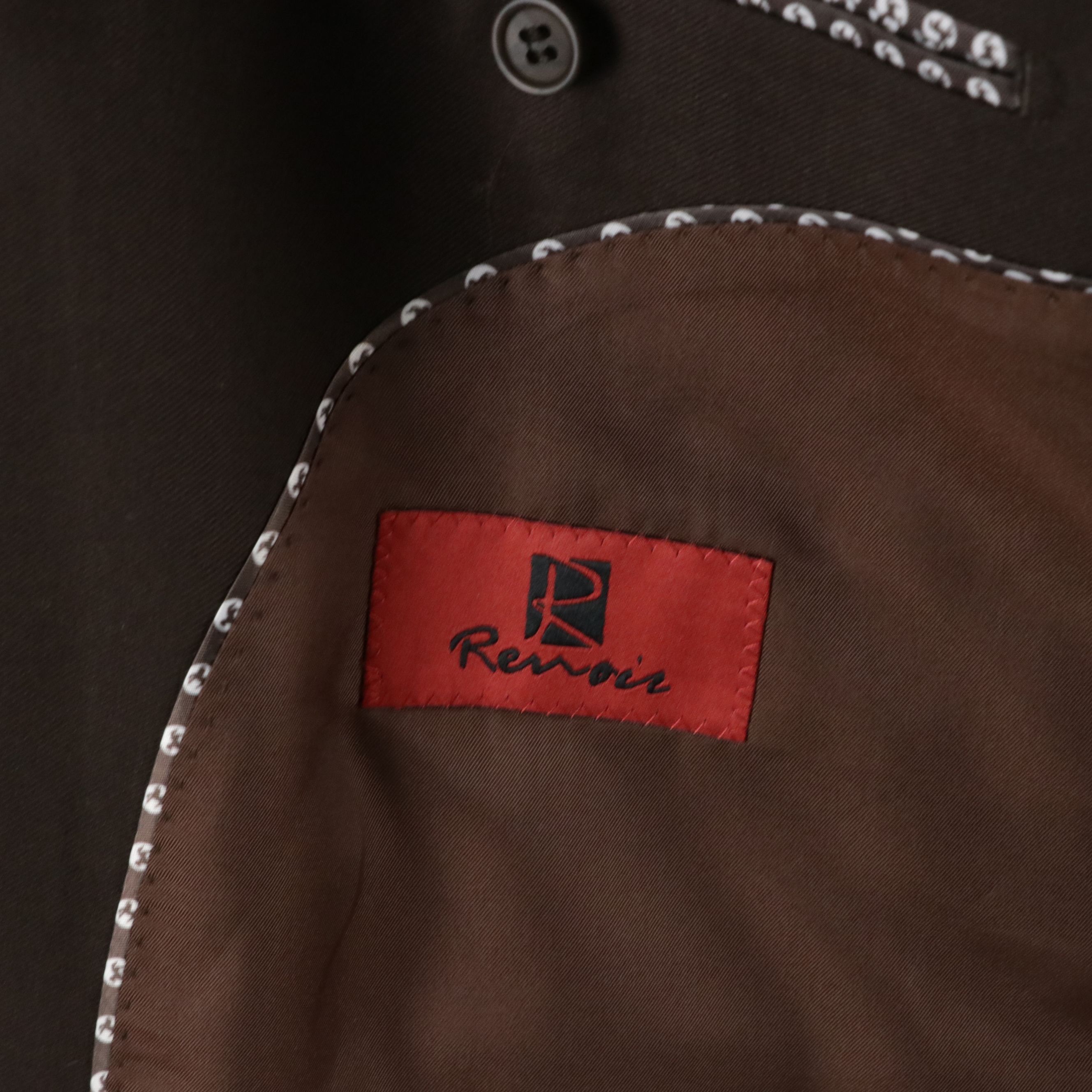 Men's Renoir Brown Polyester Blend Blazer