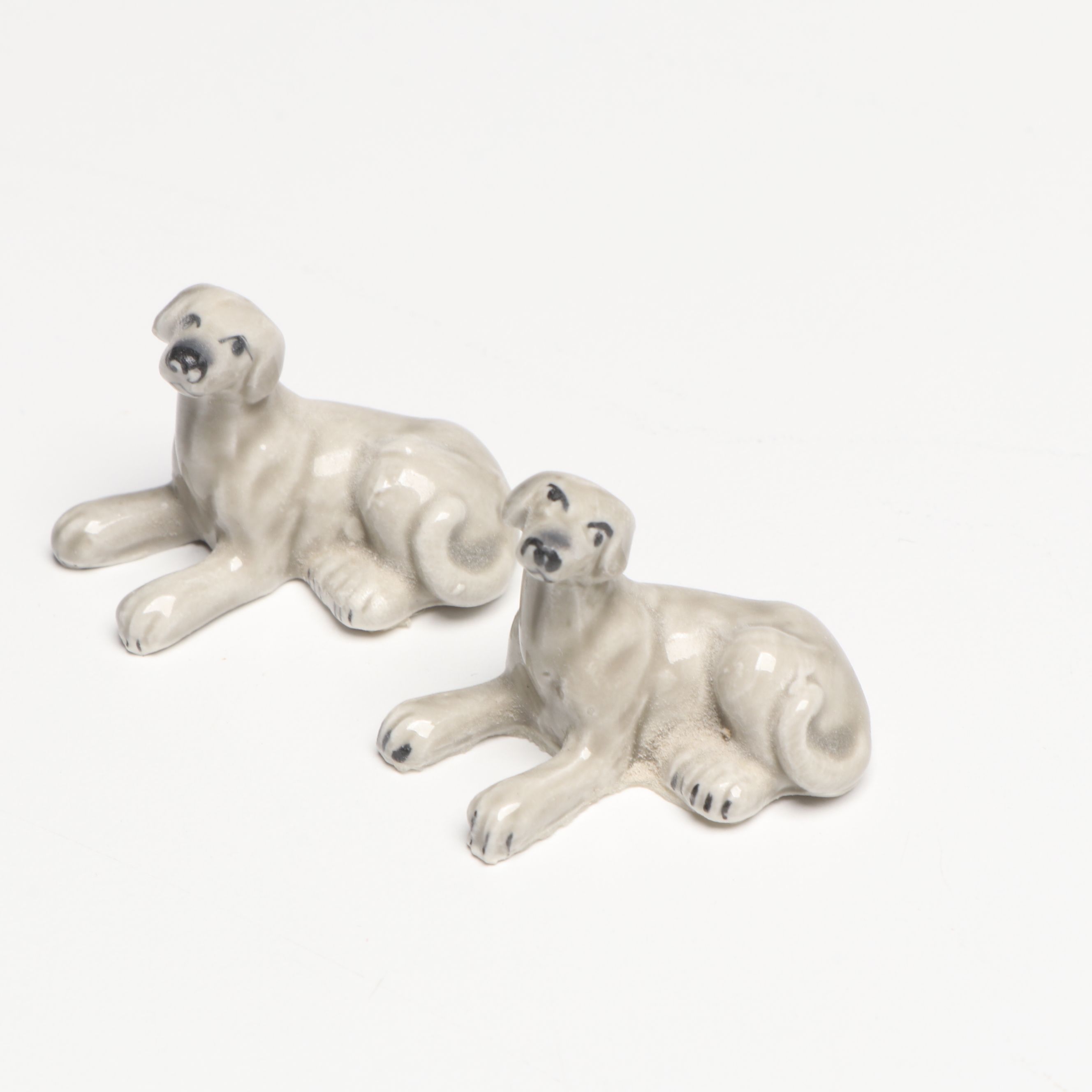 Lladró "Great Dane" Porcelain Figure with Other Dog Figures