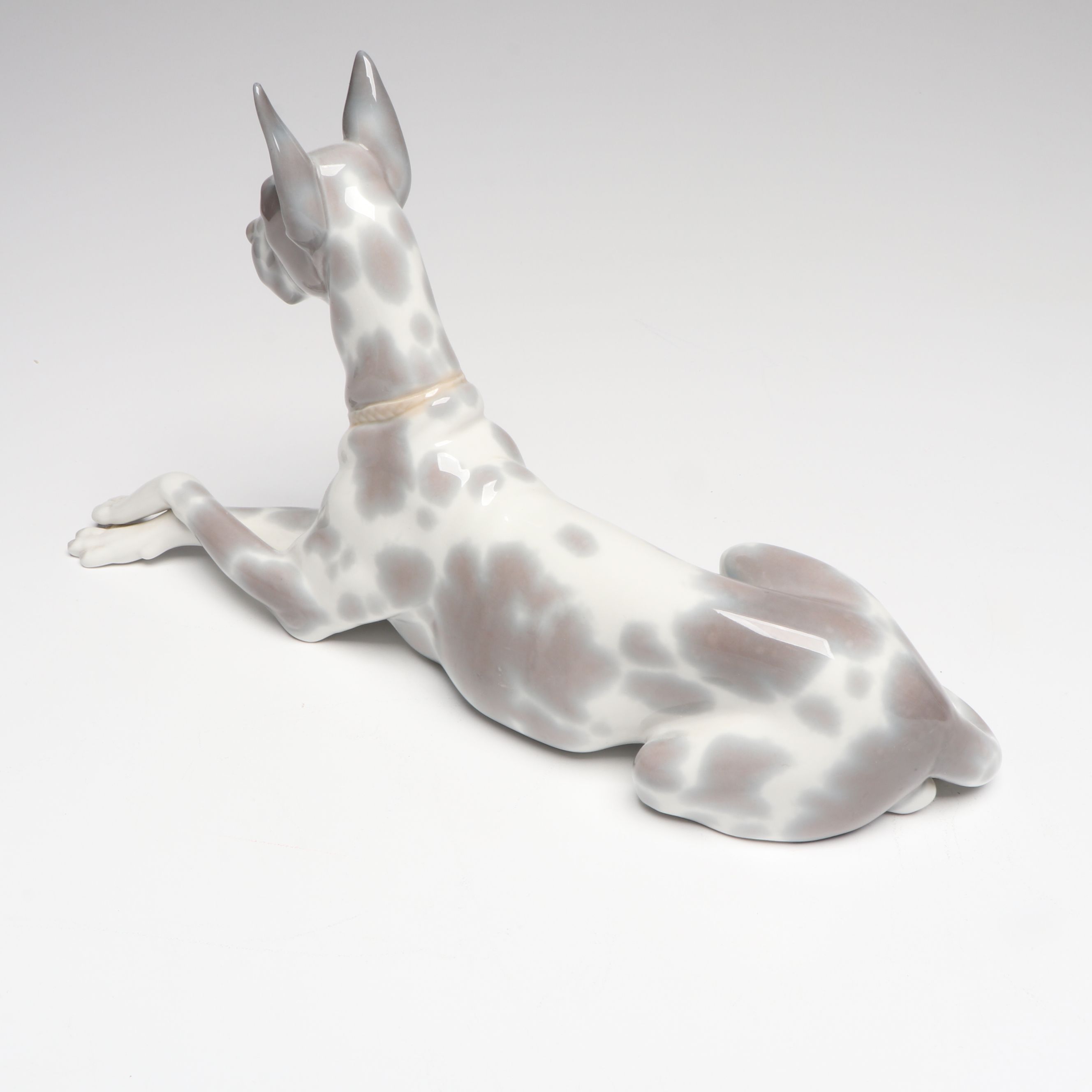 Lladró "Great Dane" Porcelain Figure with Other Dog Figures