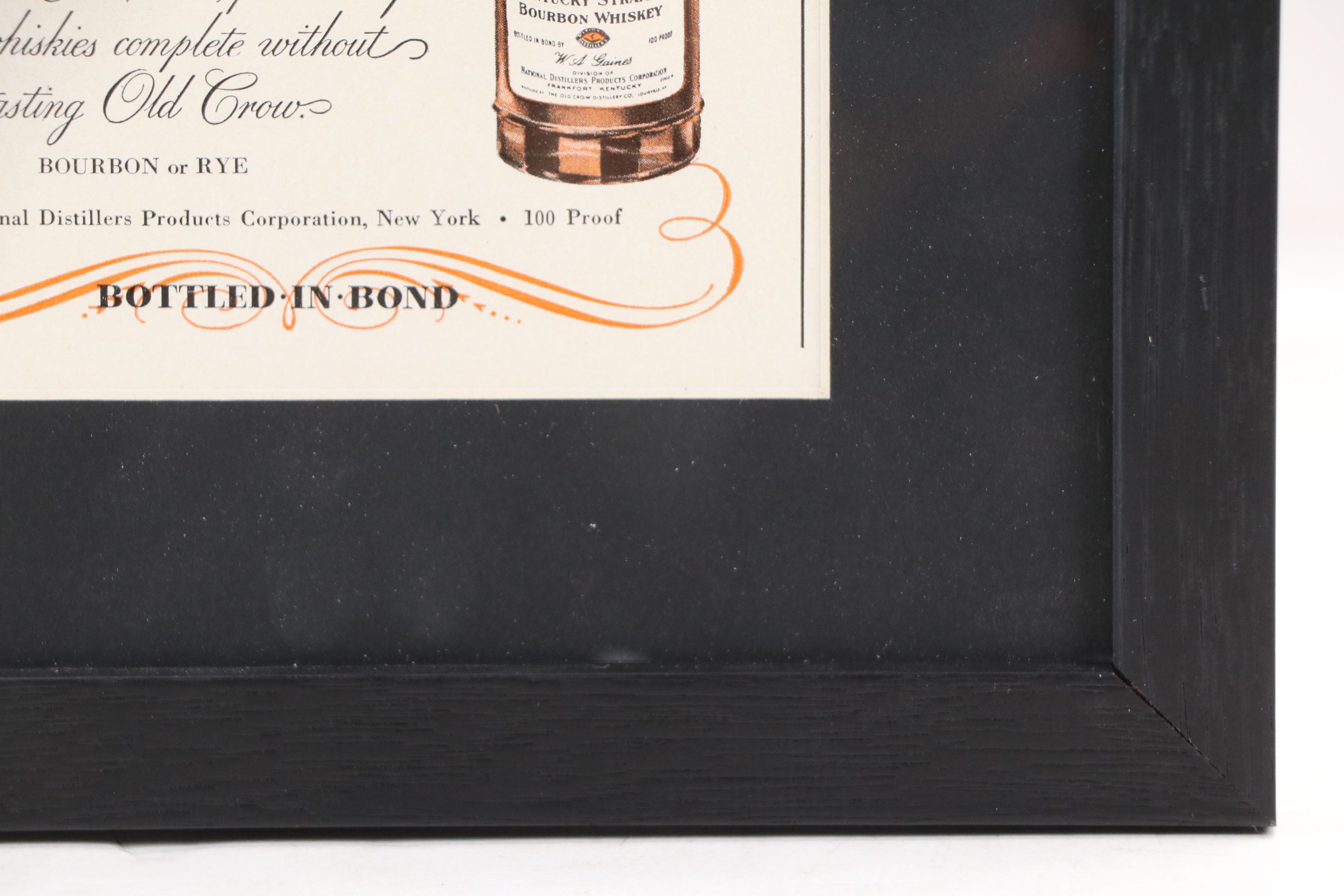 Old Crow Bourbon Whiskey Vintage Advertisement