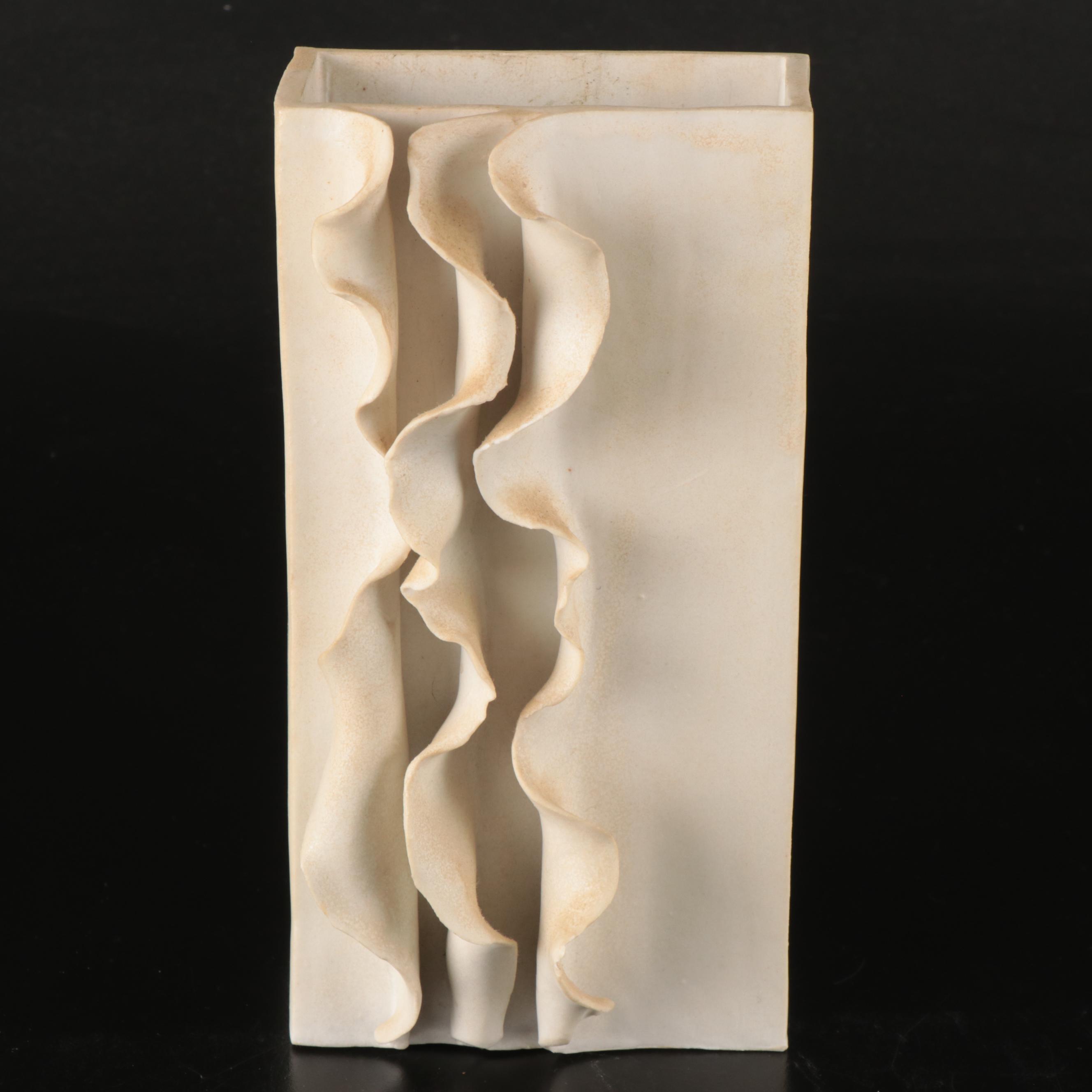 Evelyn LaMers Organic Lace Ceramic Vase