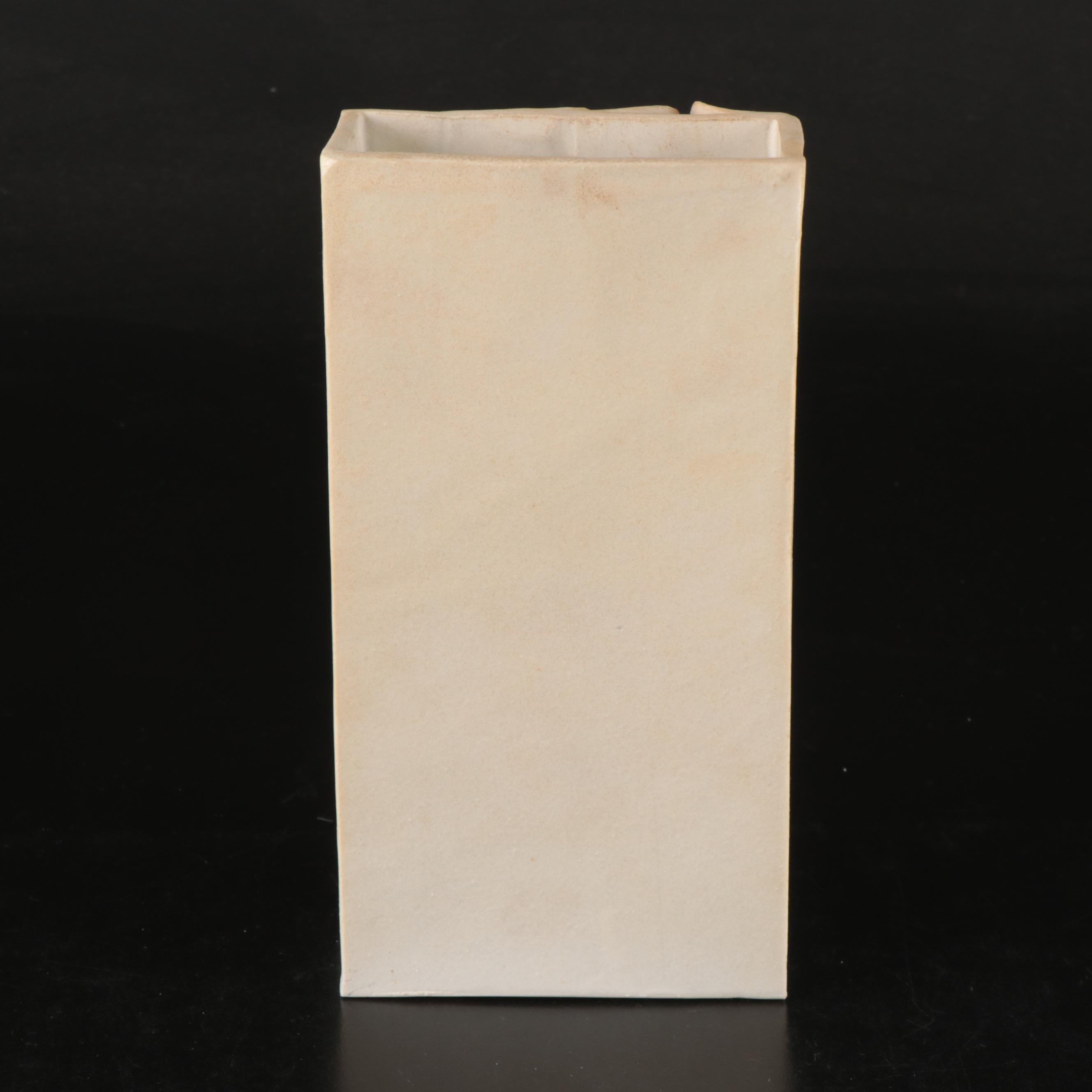 Evelyn LaMers Organic Lace Ceramic Vase