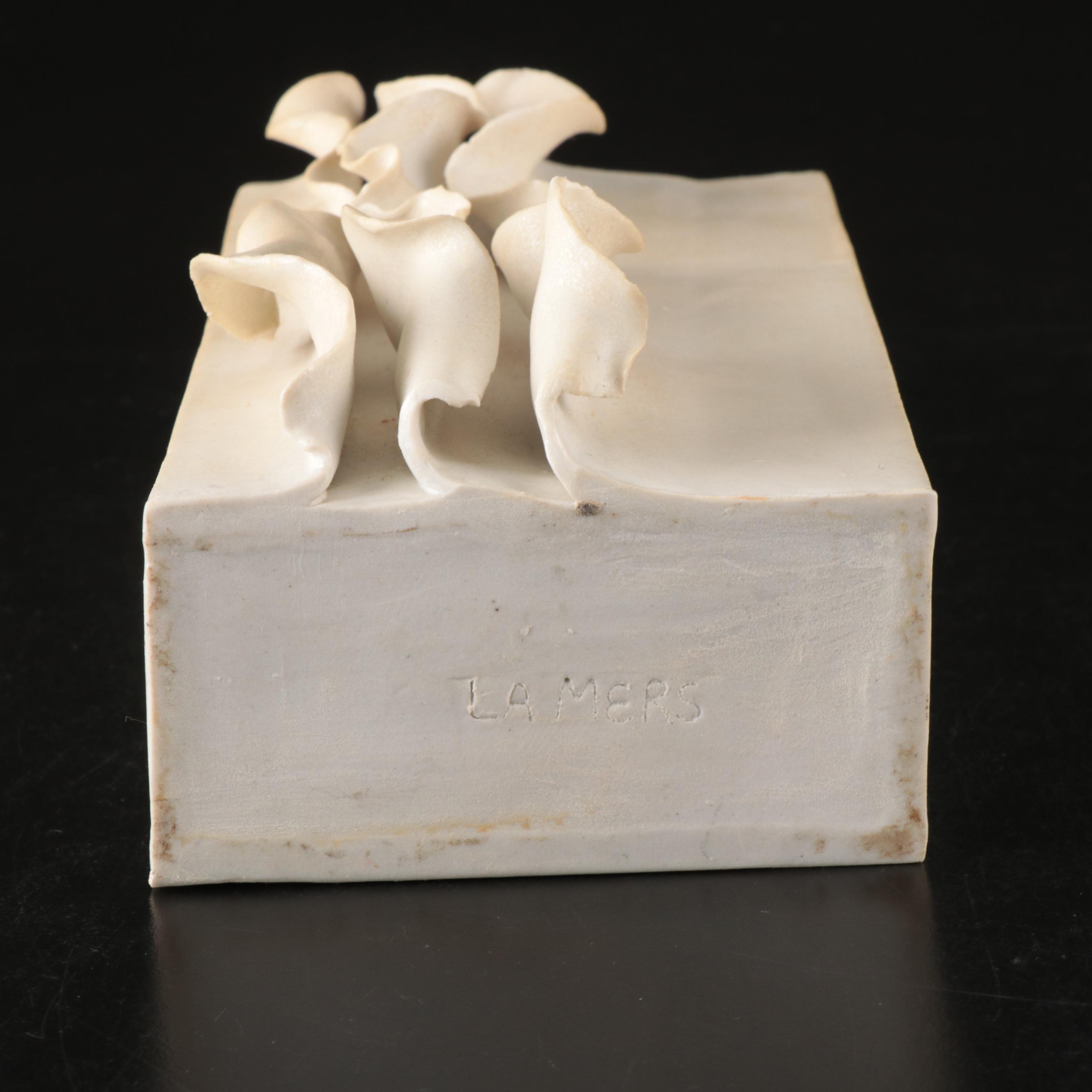 Evelyn LaMers Organic Lace Ceramic Vase