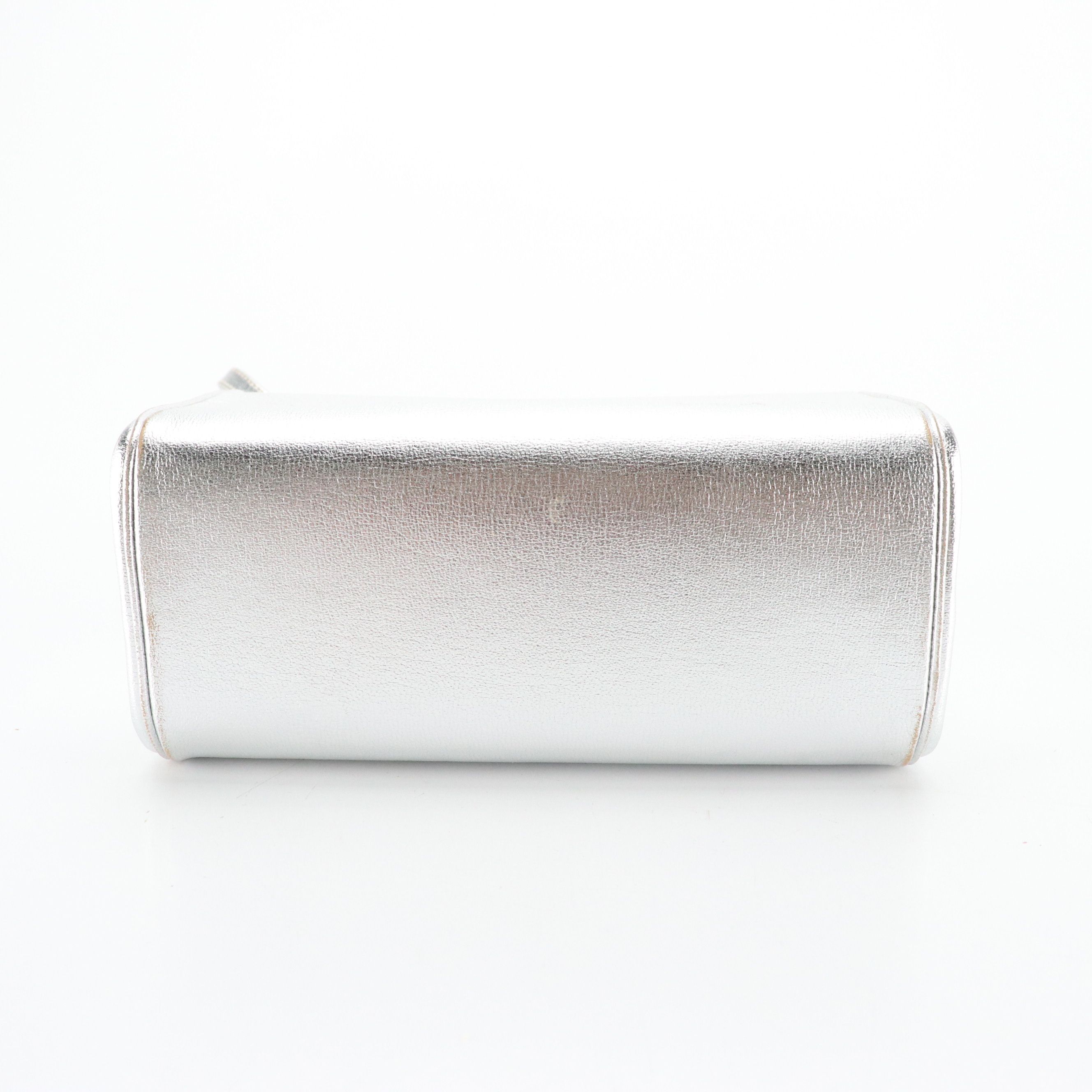 Coblentz Silver Leather Evening Bag, Crochet Straw Handbag, Wooden Basket Bag