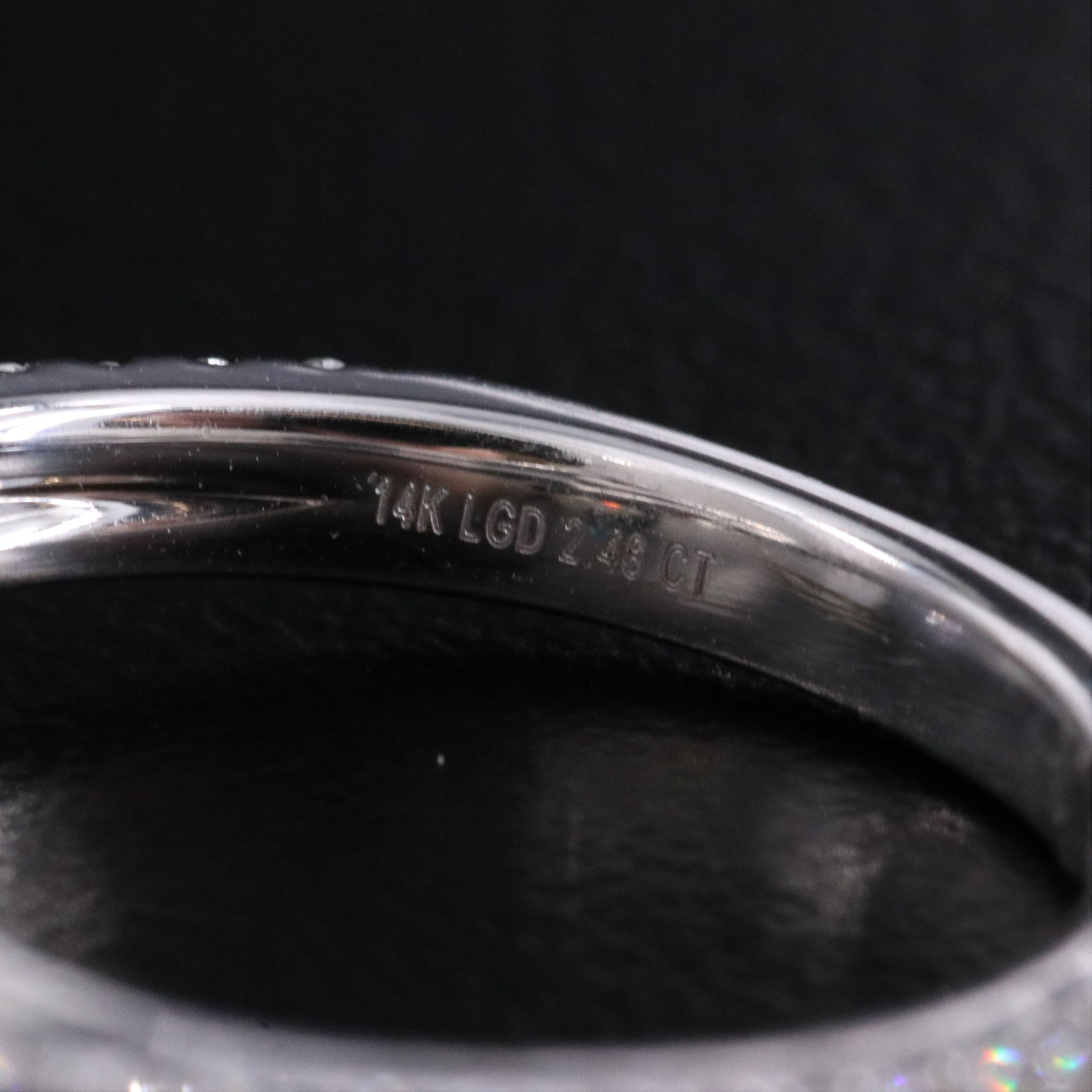 14K 2.49 CTW Lab Grown Diamond Ring with Fancy Center