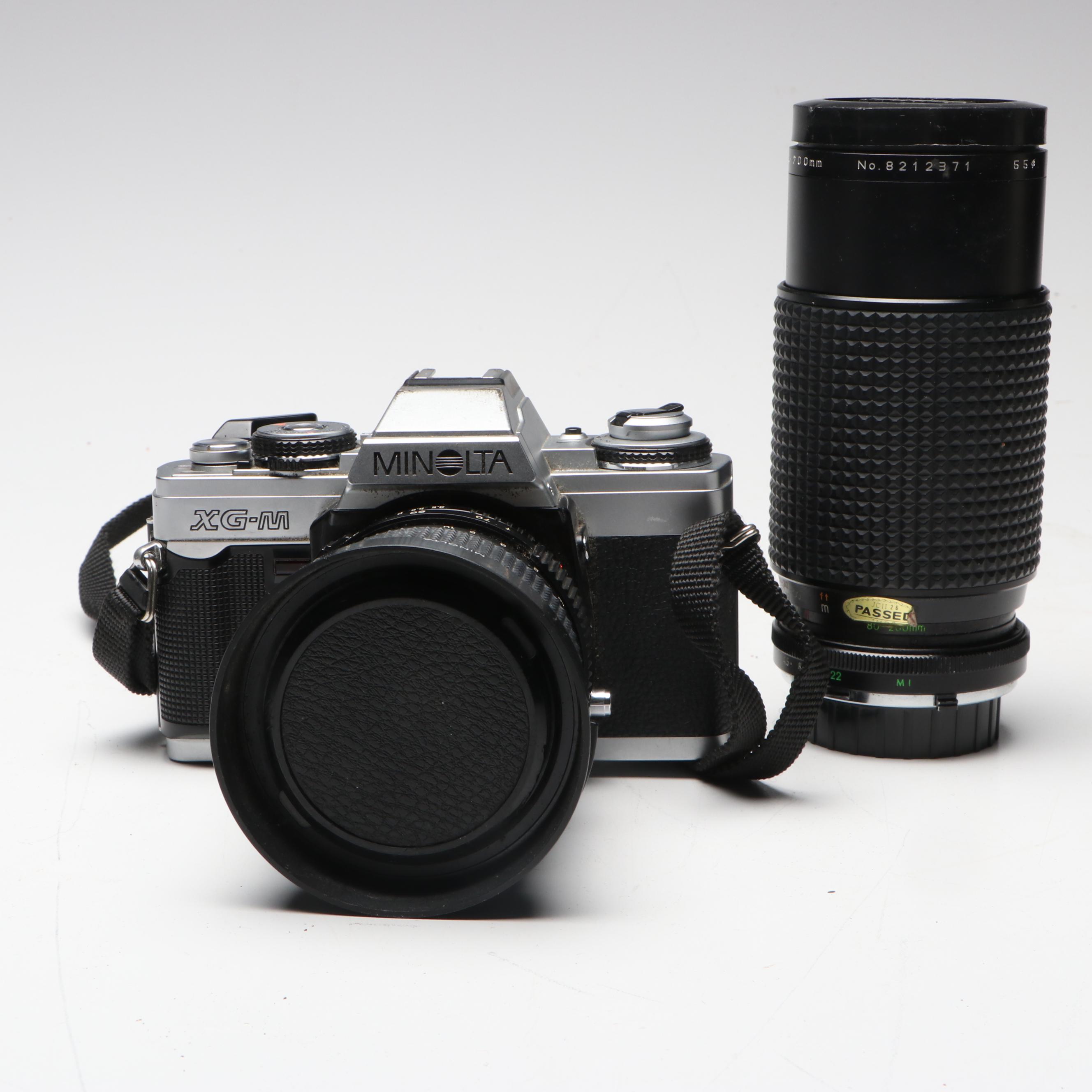 Minolta XG-M Still Camera with Additional Lens