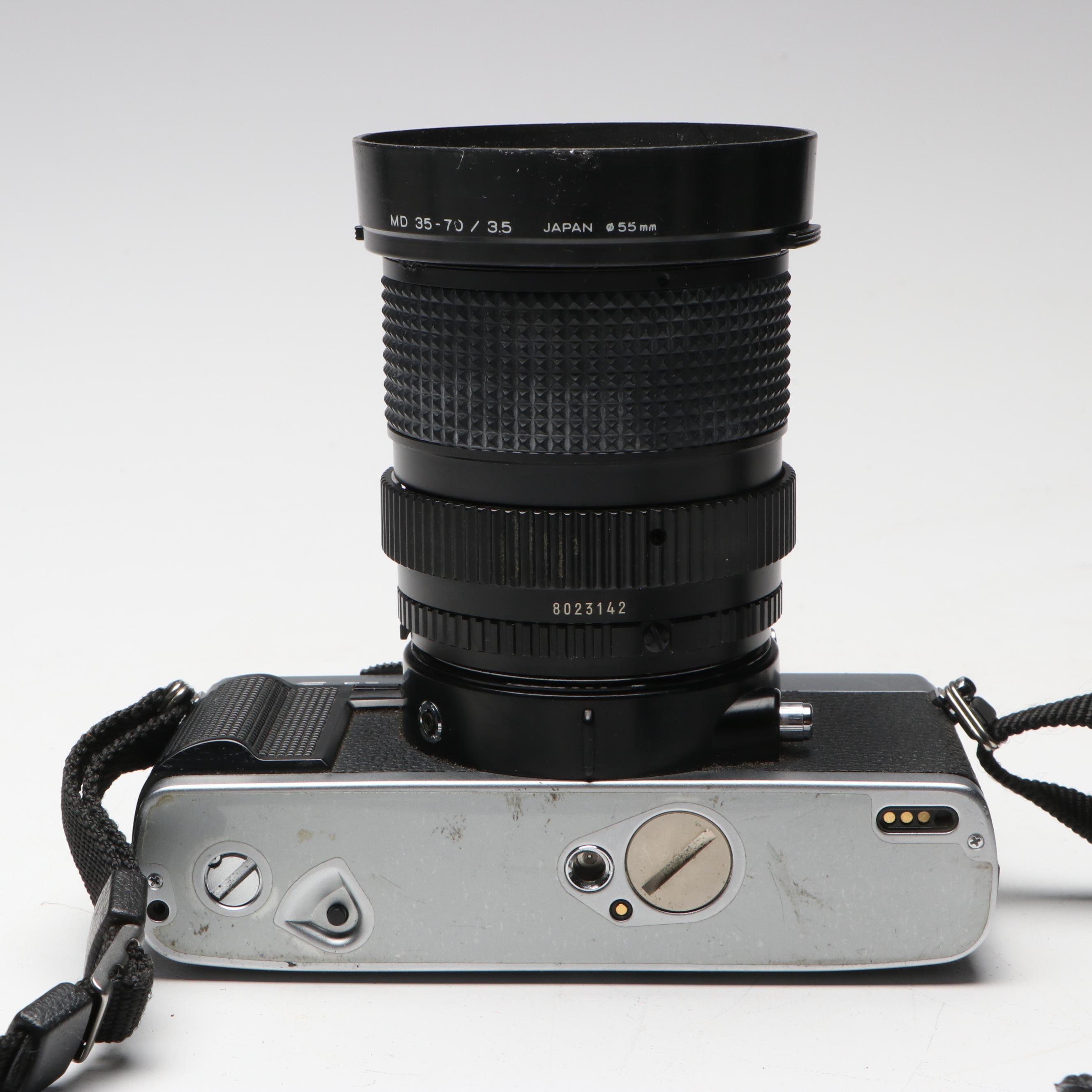 Minolta XG-M Still Camera with Additional Lens