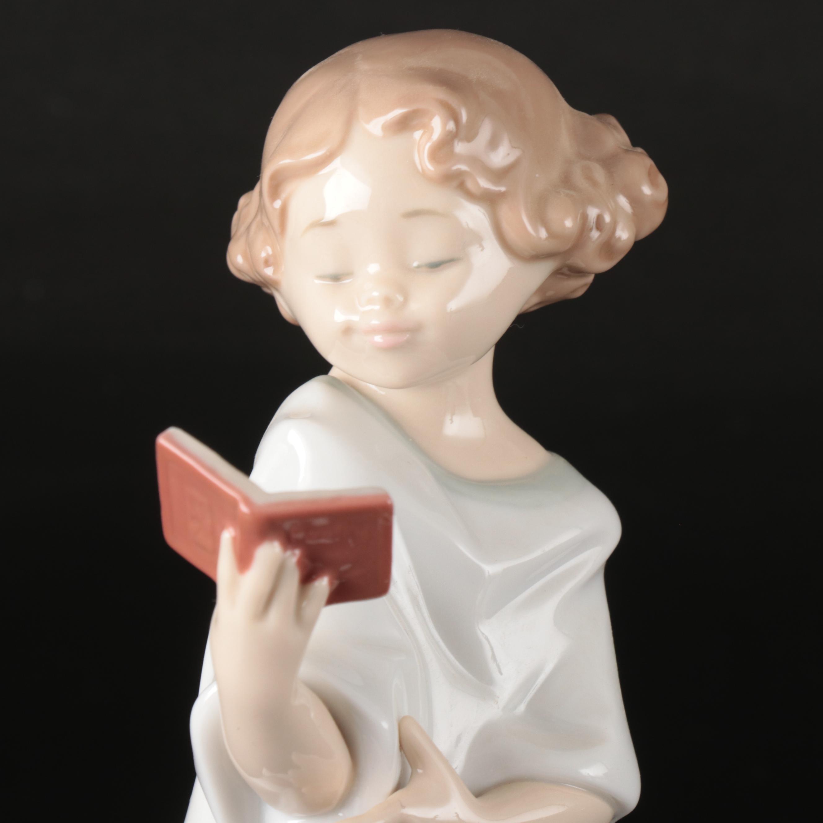 Nao by Lladró "Poems of Love" with Other Female Porcelain Figures