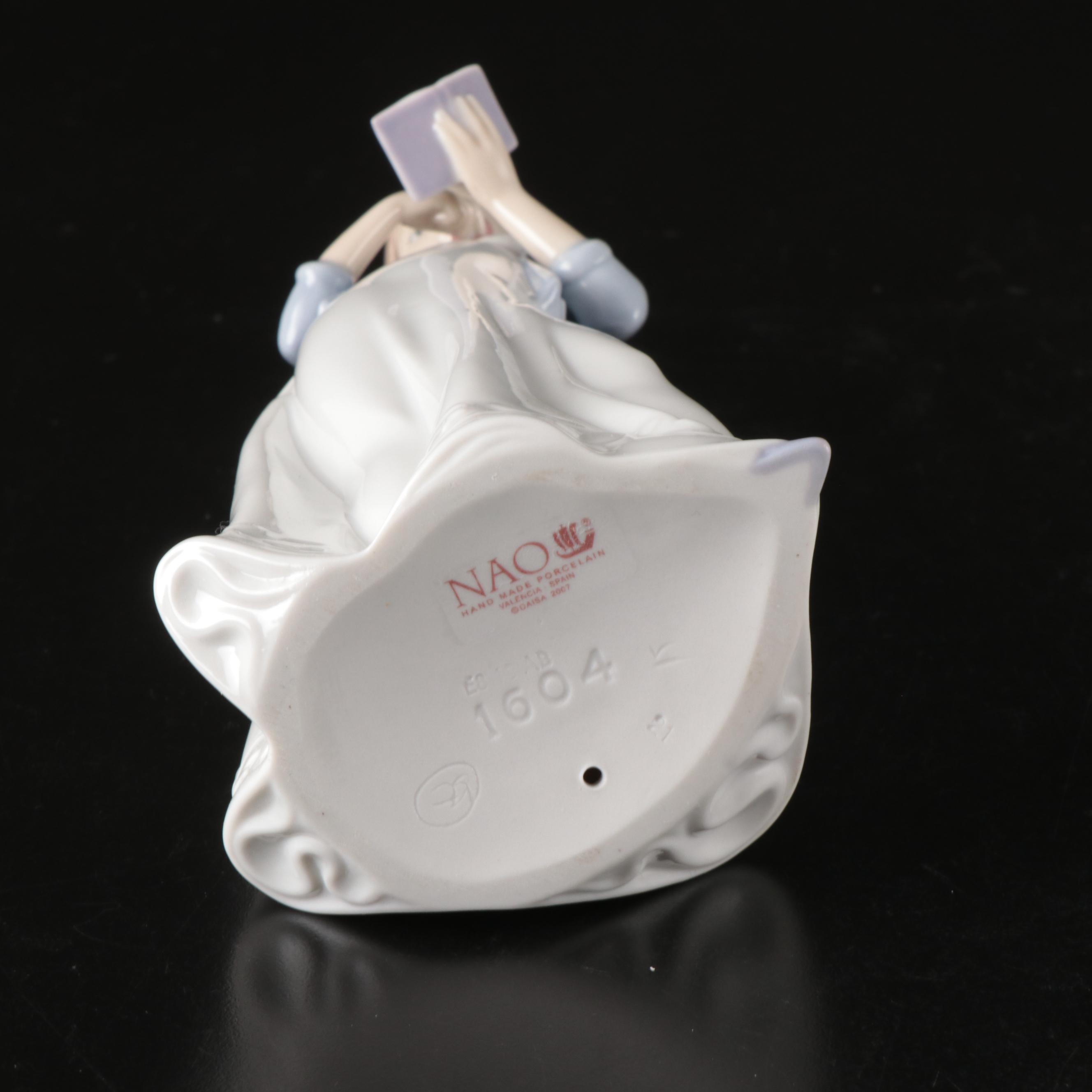 Nao by Lladró "Poems of Love" with Other Female Porcelain Figures