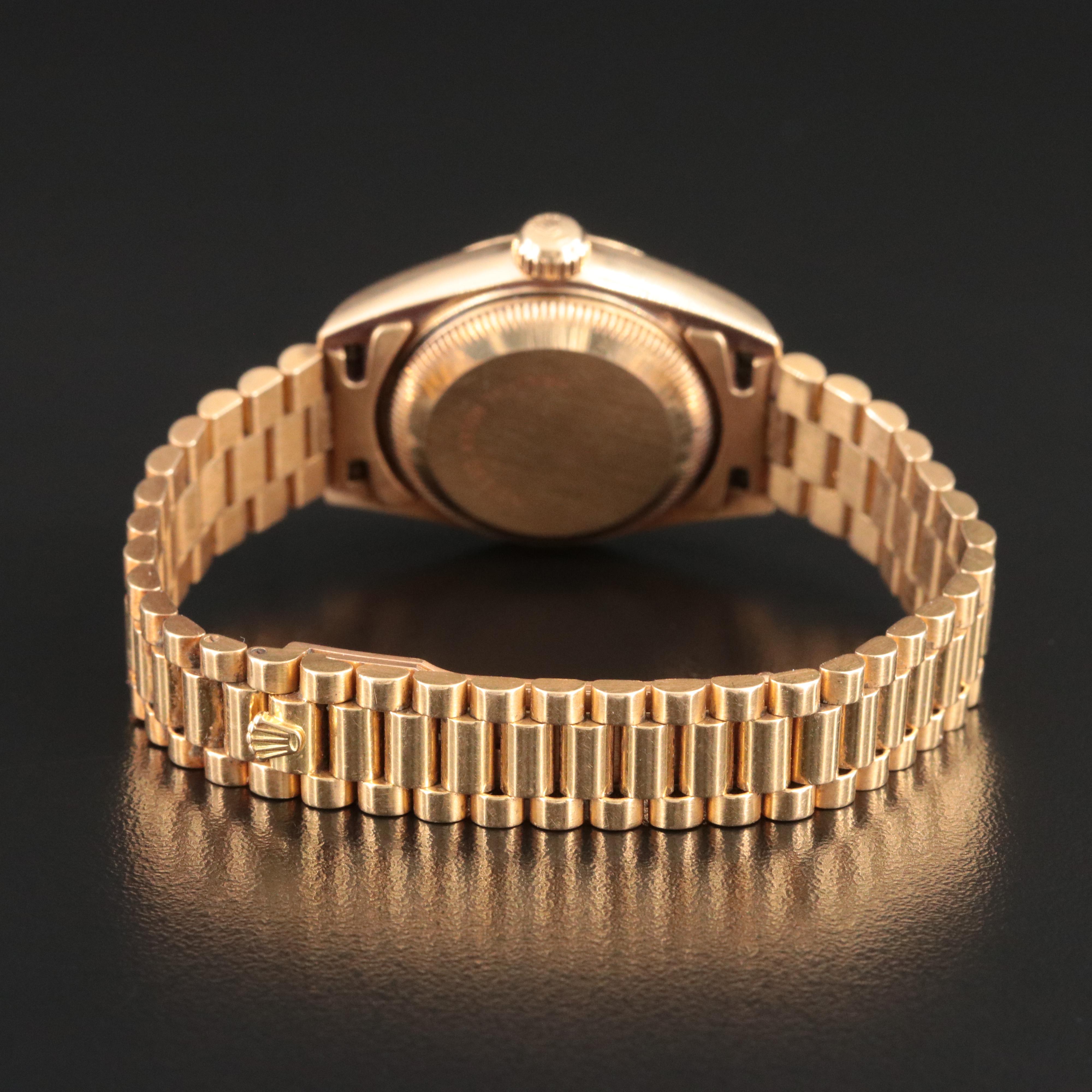 Rolex Datejust 69178 Custom Diamond 18K Watch c.1984