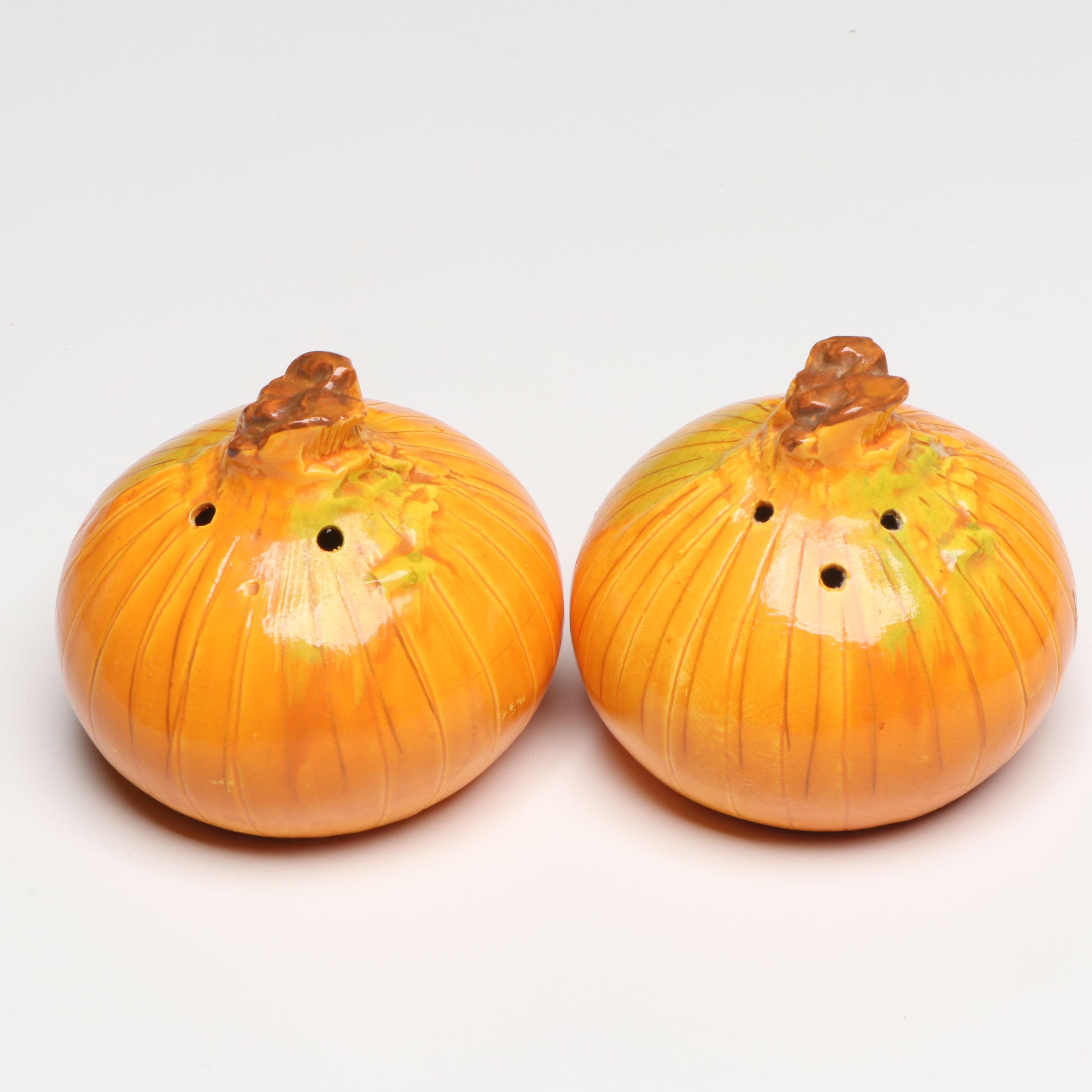 Enesco Onion-Shaped Ceramic Shakers with Other Novelty Ceramic Shakers