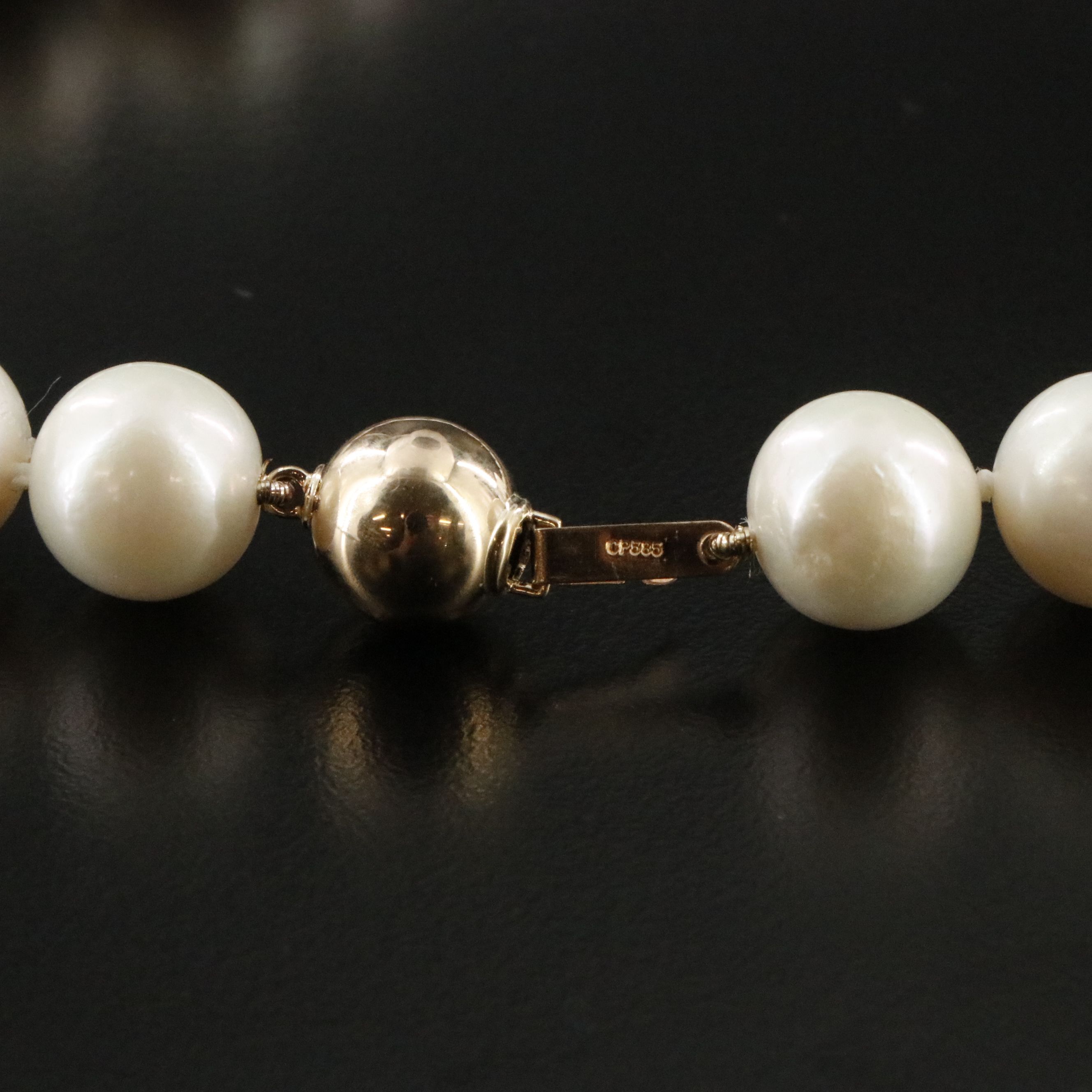 Pearl Necklace with 14K Clasp