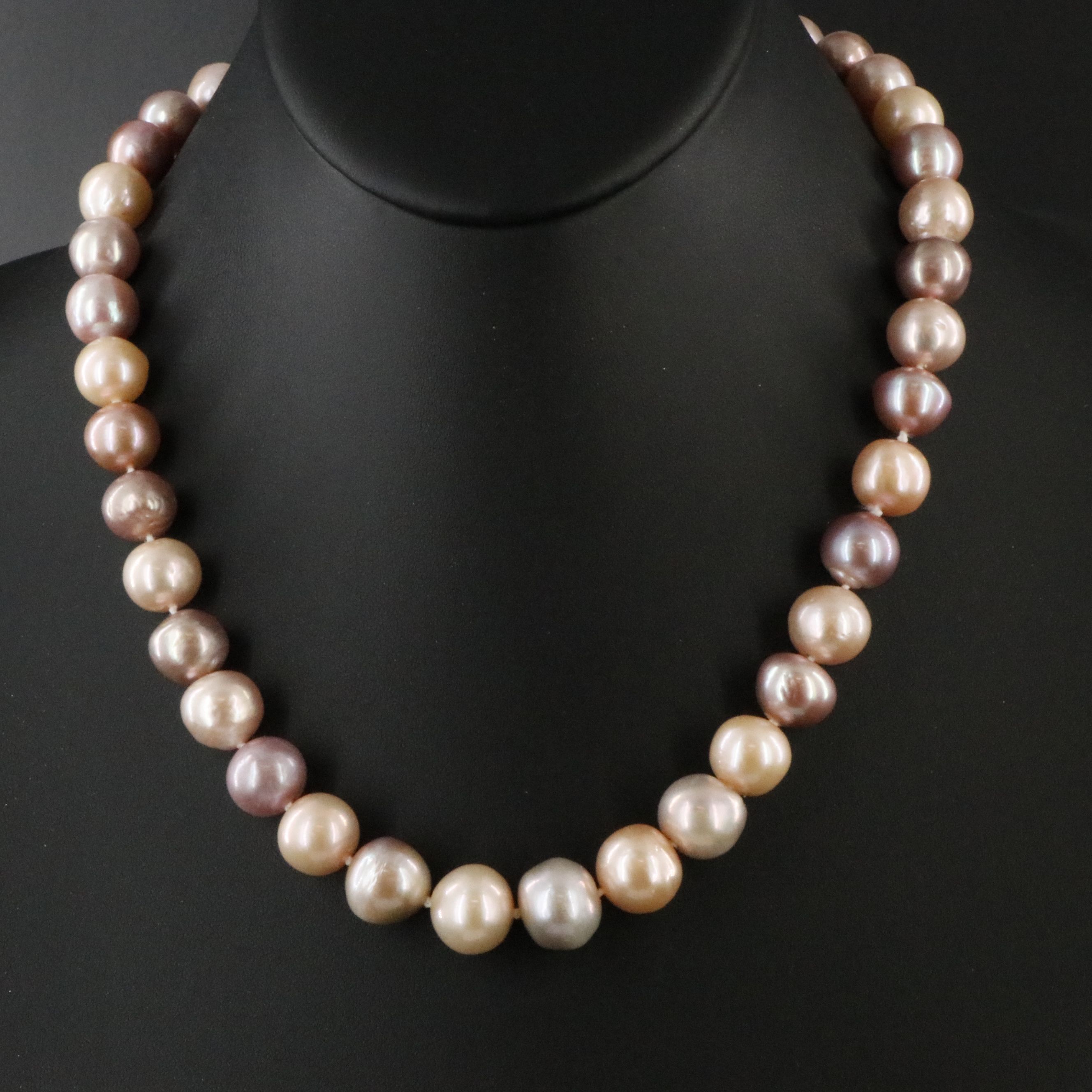 10.00 – 13.00 MM Pearl Necklace with 14K Clasp
