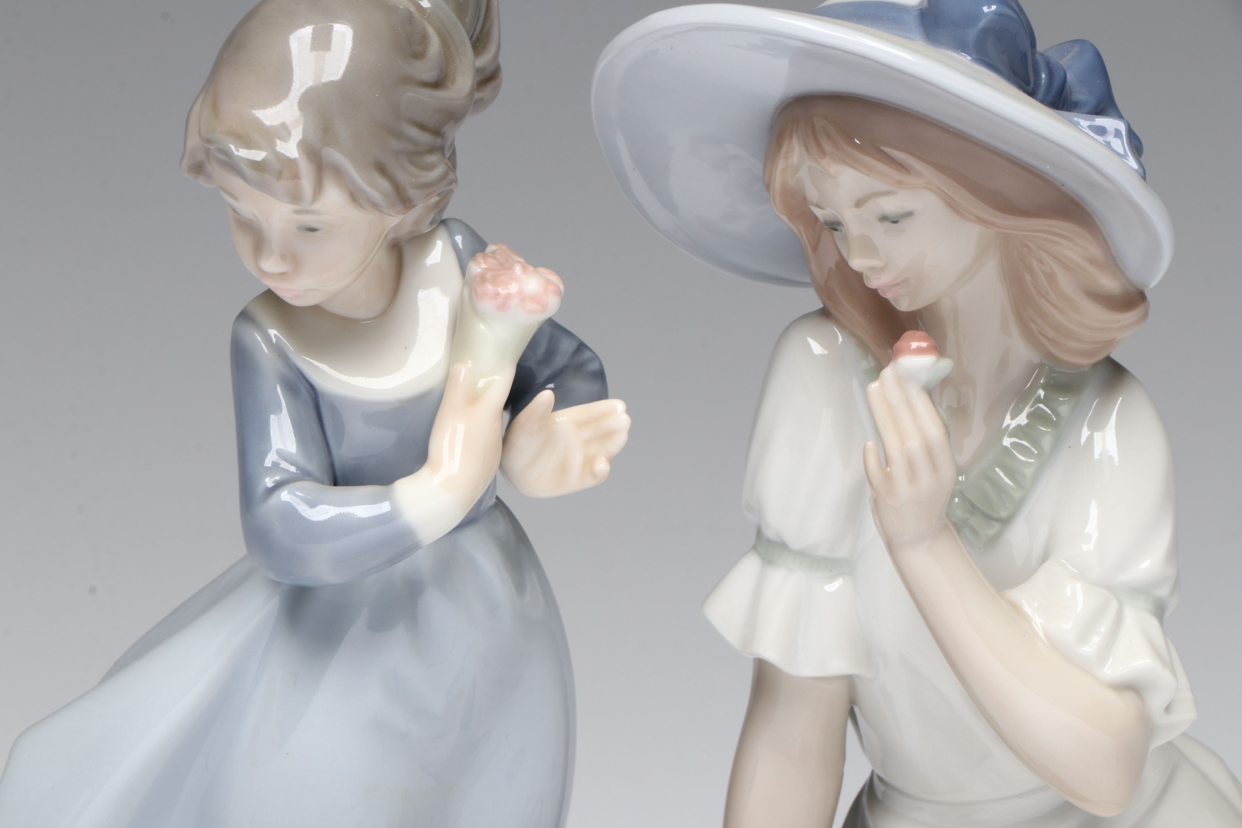 Nao "The Elegance of A Rose" with Other Women with Flowers Porcelain Figures