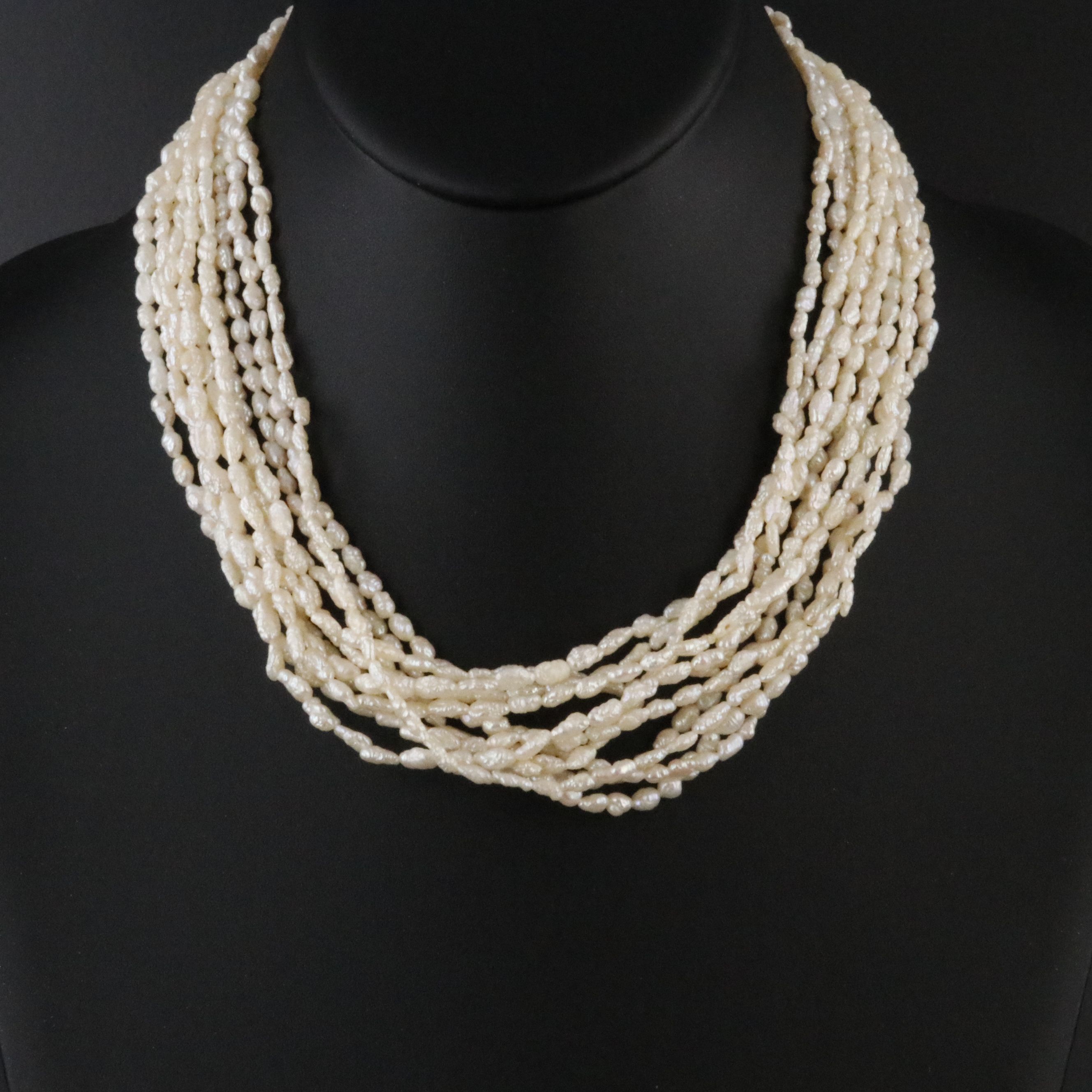 Baroque Pearl Necklace Collection with 14K Clasp