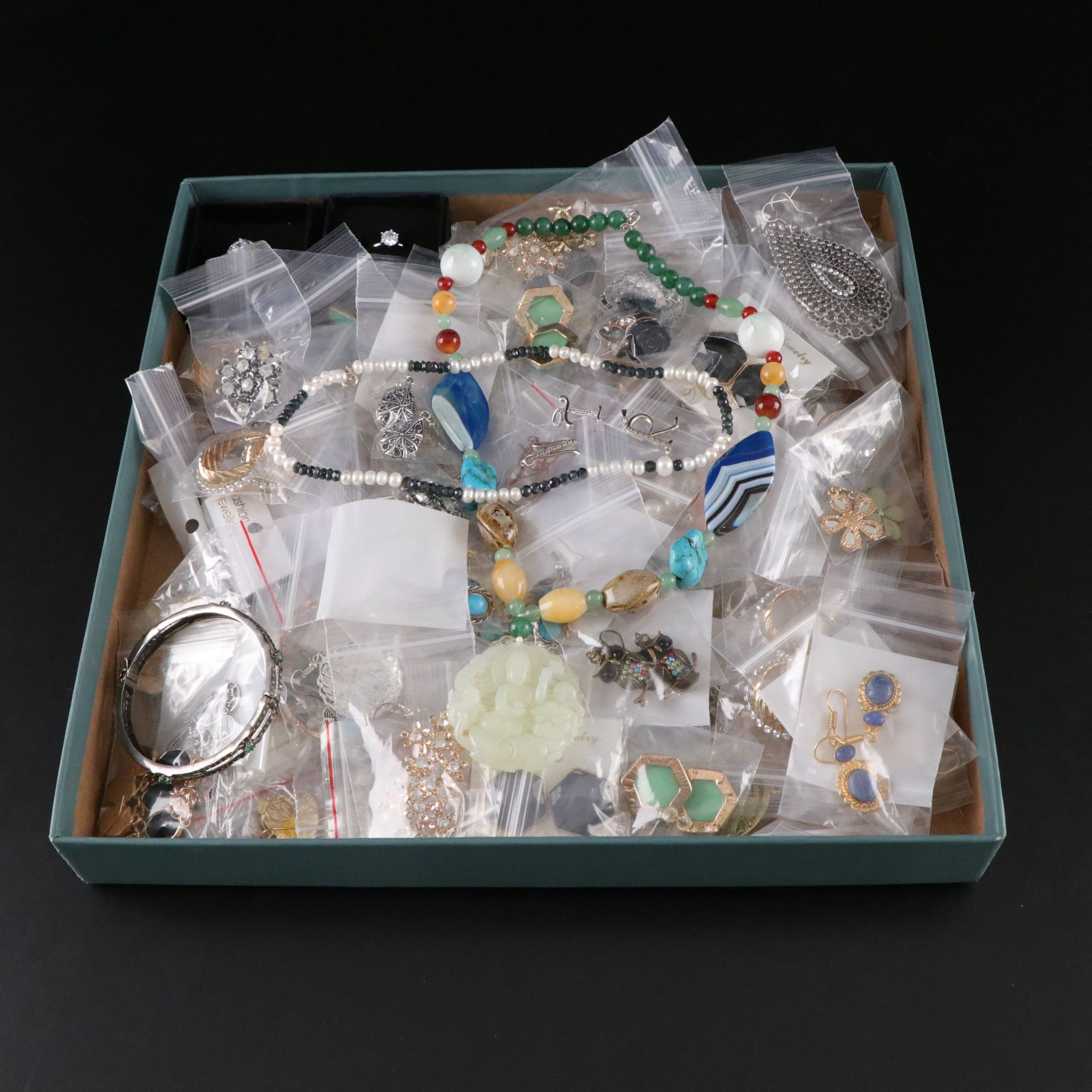 Uncommon Discovery: Assortment of Earrings, Bracelets, Rings & More Jewelry