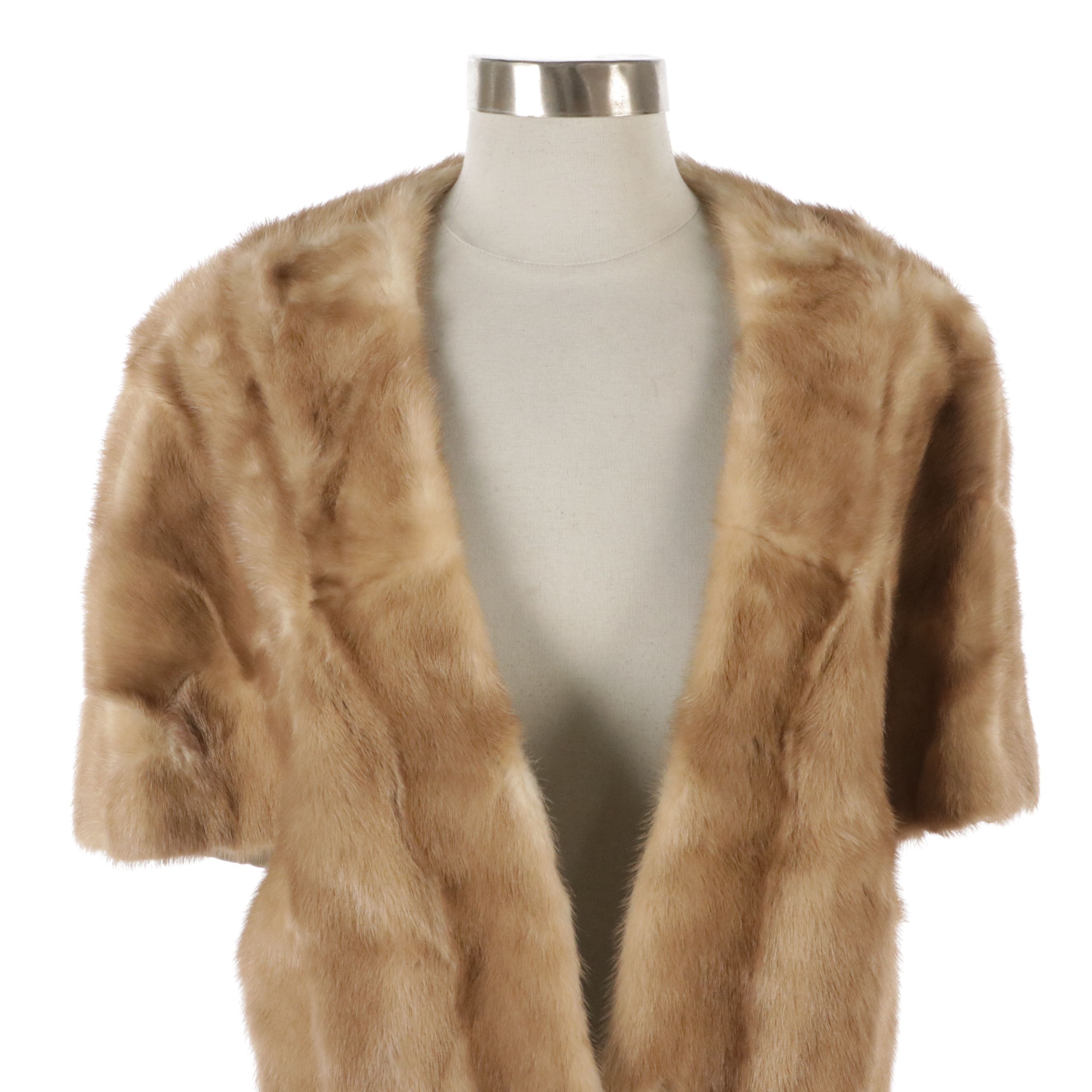 McAlpin's Vintage Pastel Mink Fur Stole