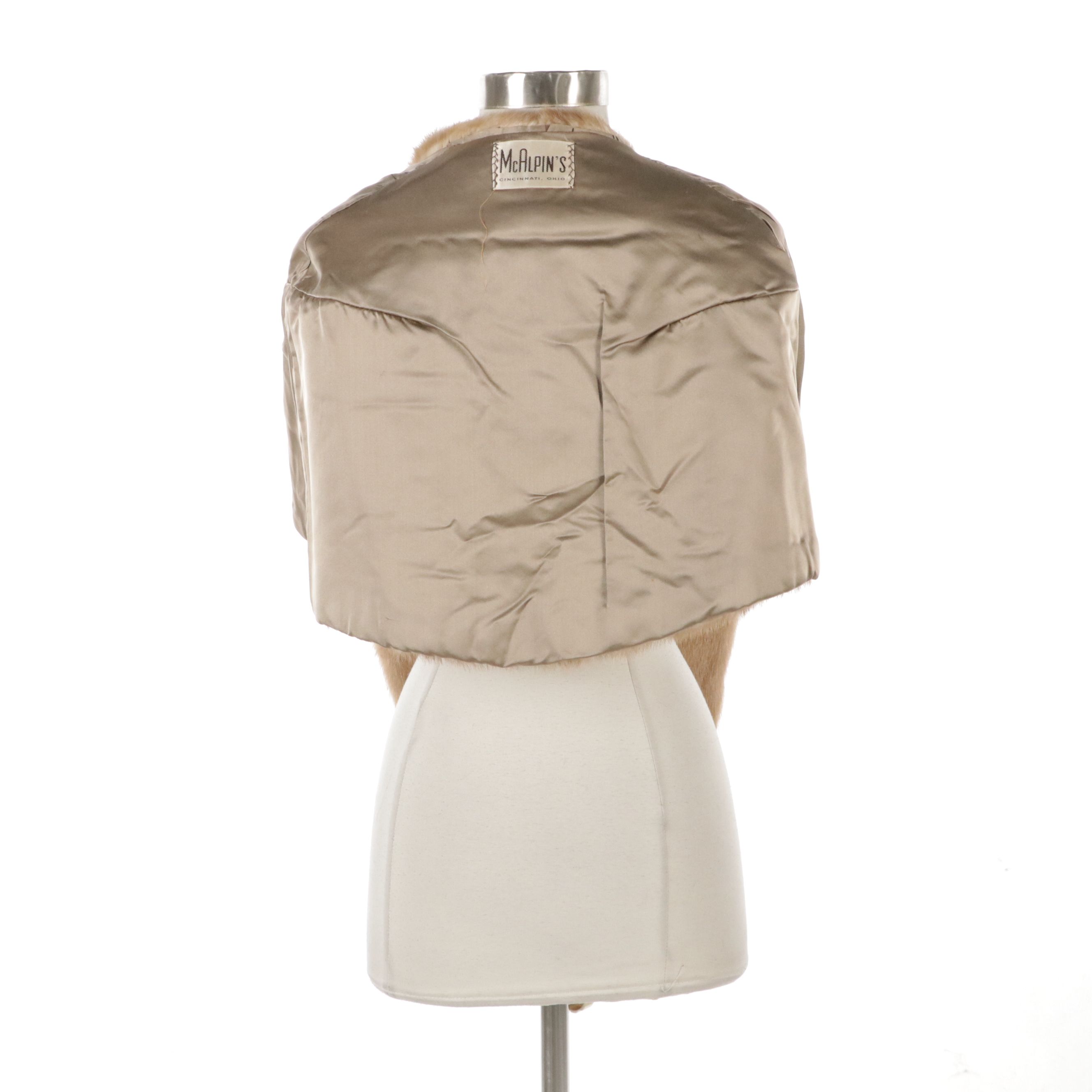 McAlpin's Vintage Pastel Mink Fur Stole