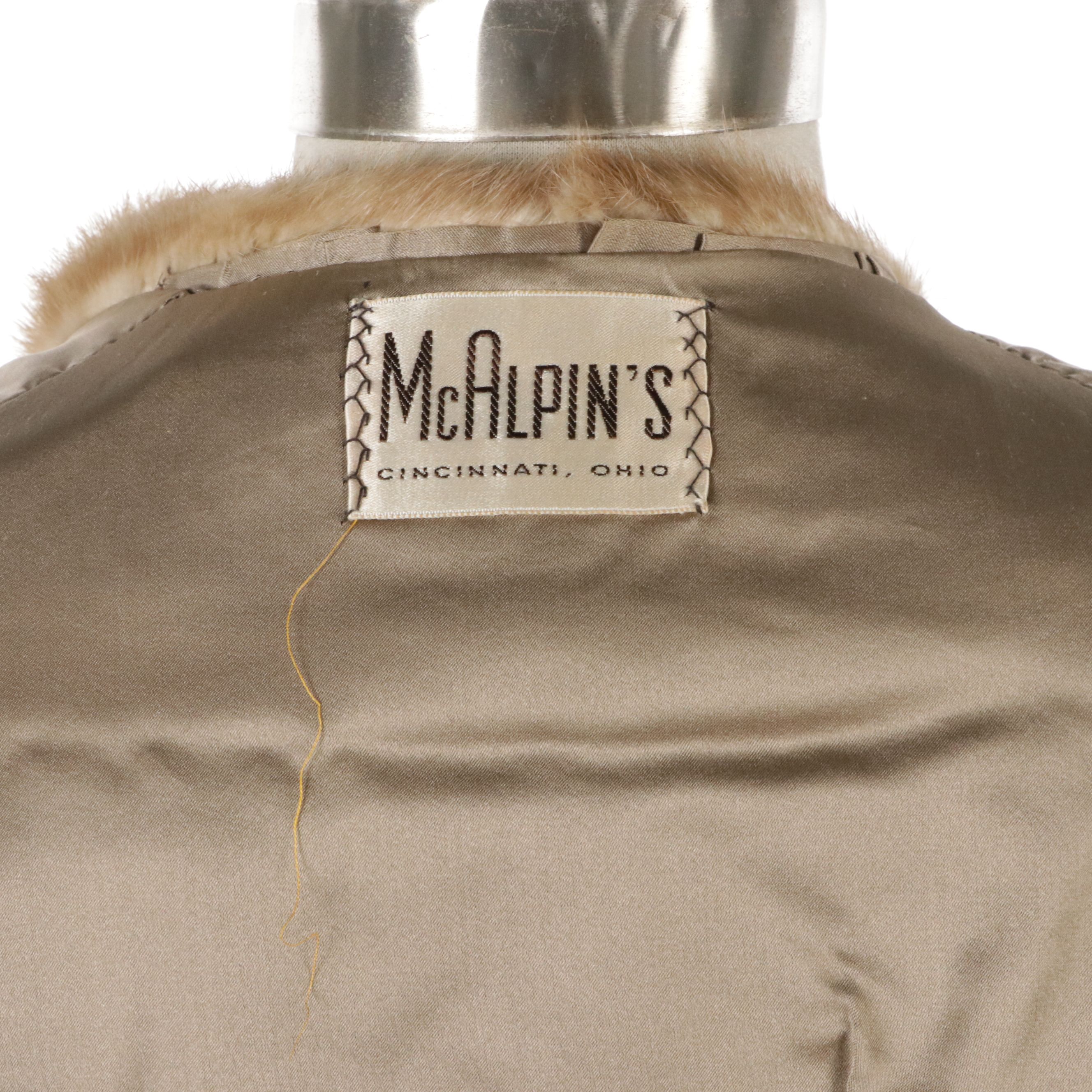 McAlpin's Vintage Pastel Mink Fur Stole