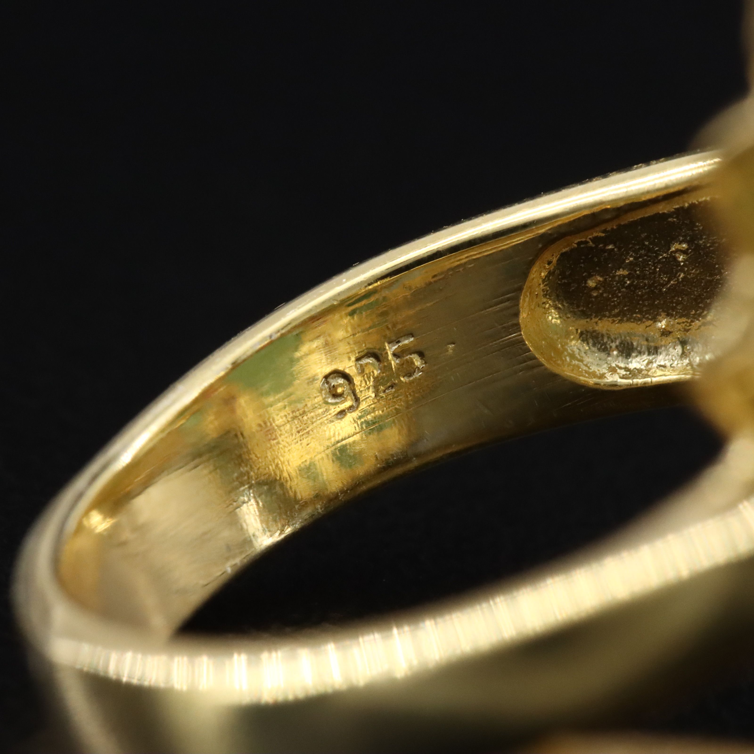 Sterling Emerald and Ruby Ring