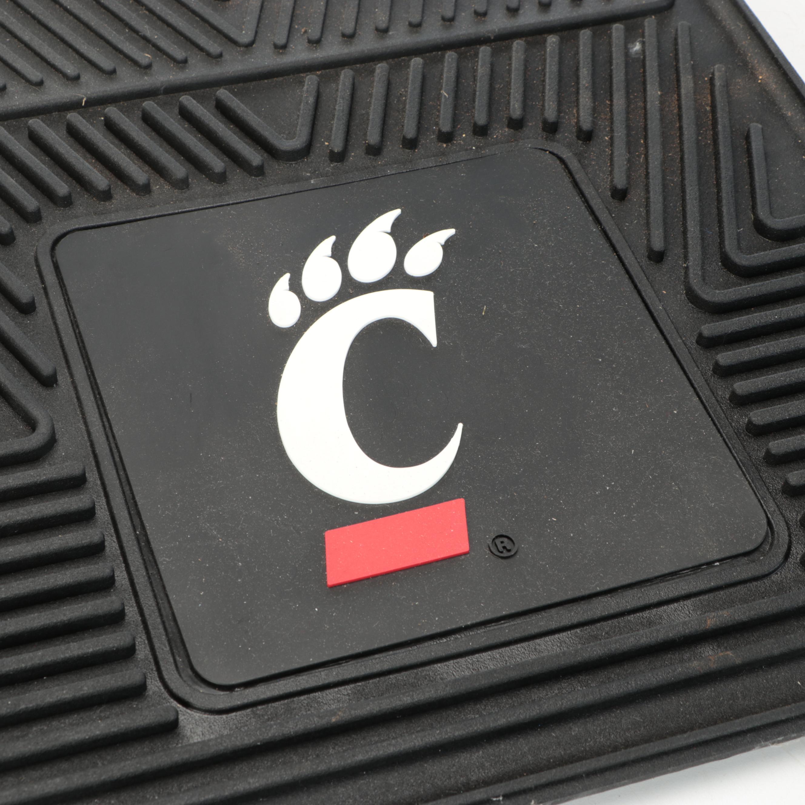 University of Cincinnati Logo Vinyl Car Floormats