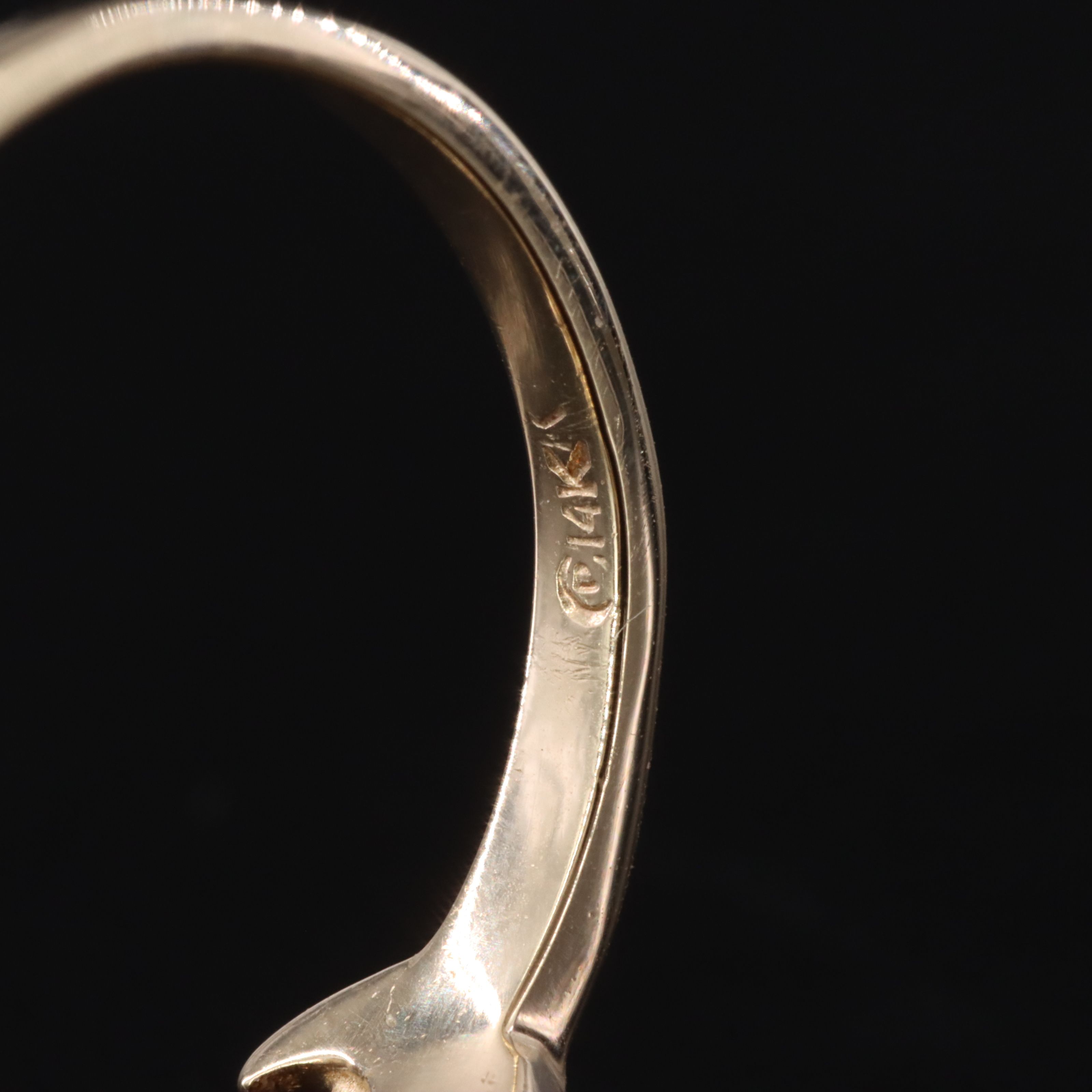 14K 0.54 CTW Diamond Scrollwork Ring with Palladium Accent