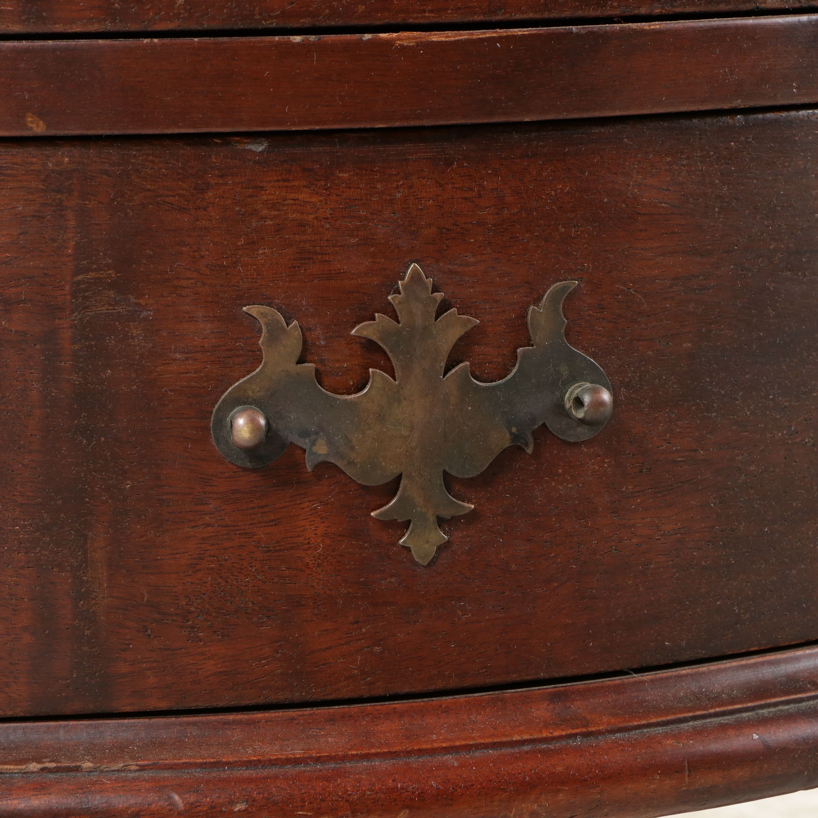 Federal Style Mahogany Serpentine Slant-Front Desk