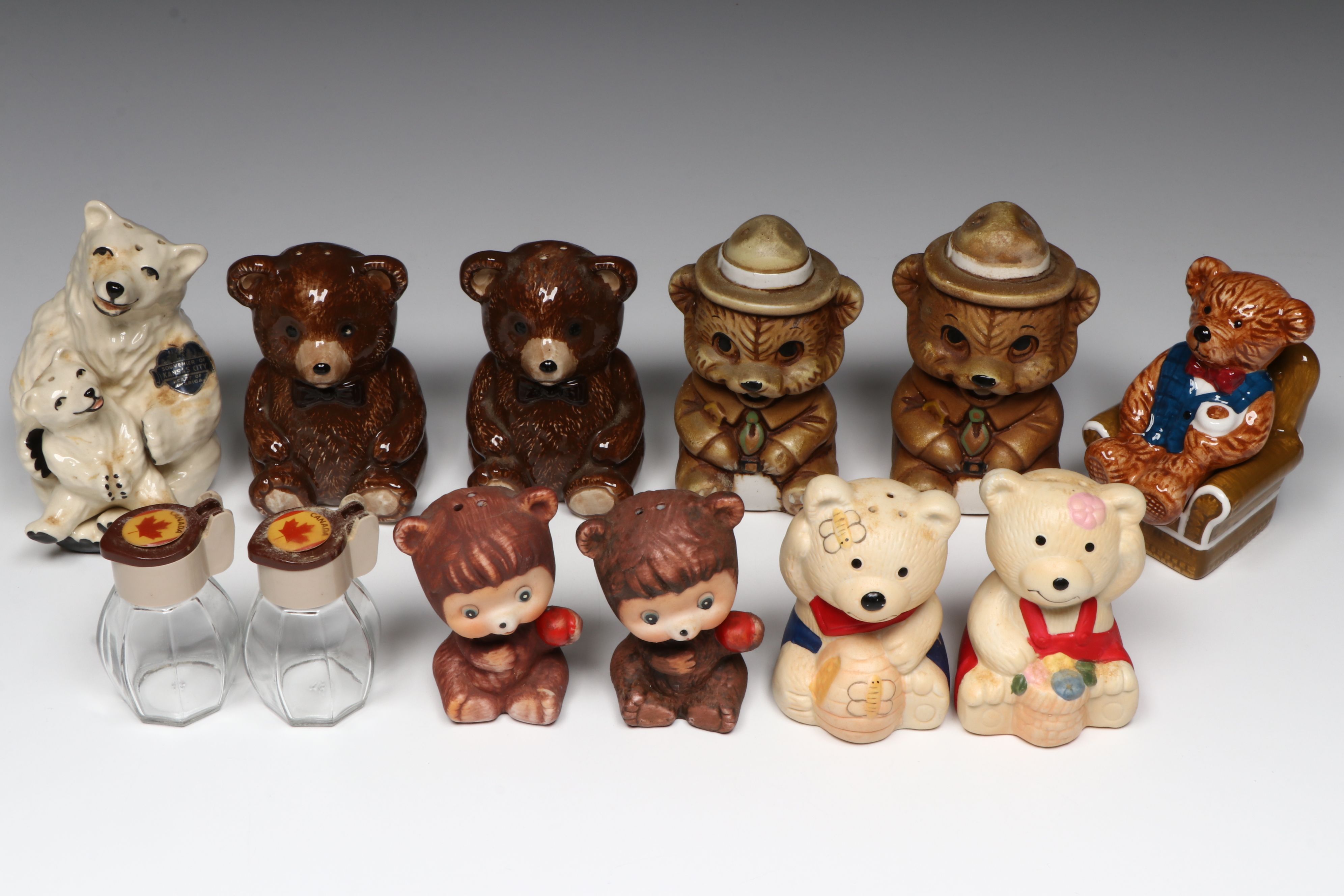 Smokey the Bear and More Novelty Salt and Pepper Shakers
