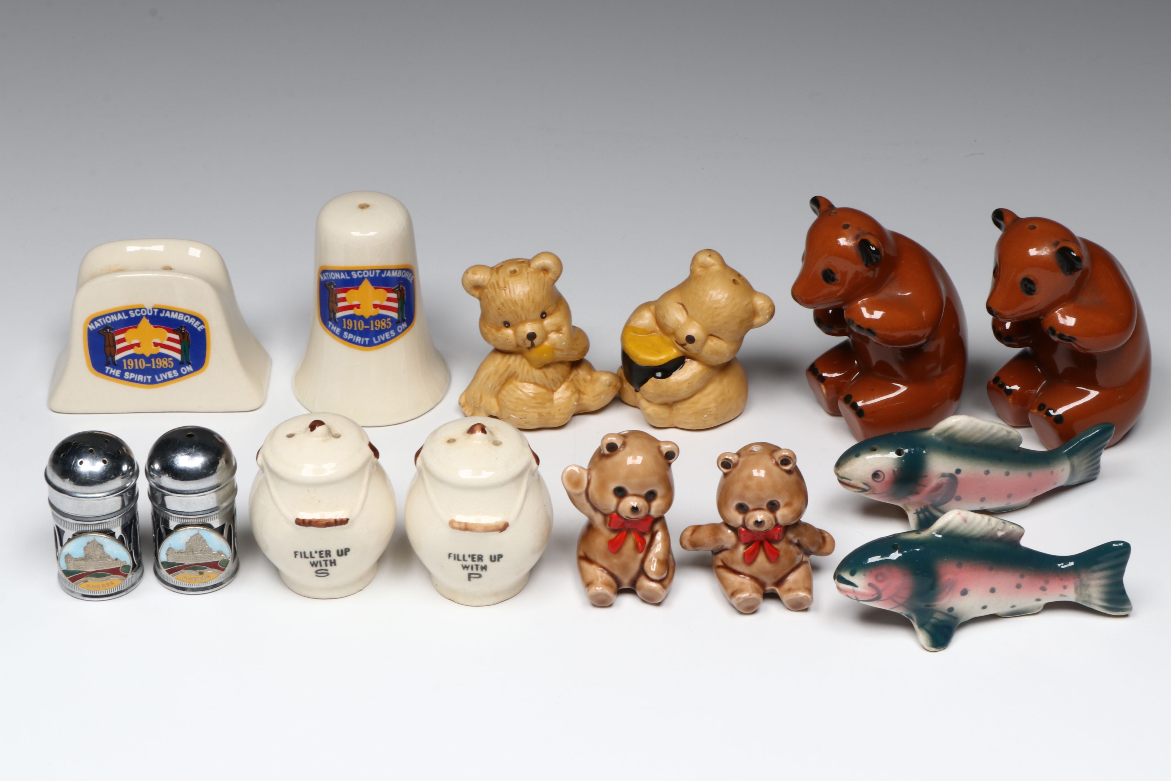 Smokey the Bear and More Novelty Salt and Pepper Shakers