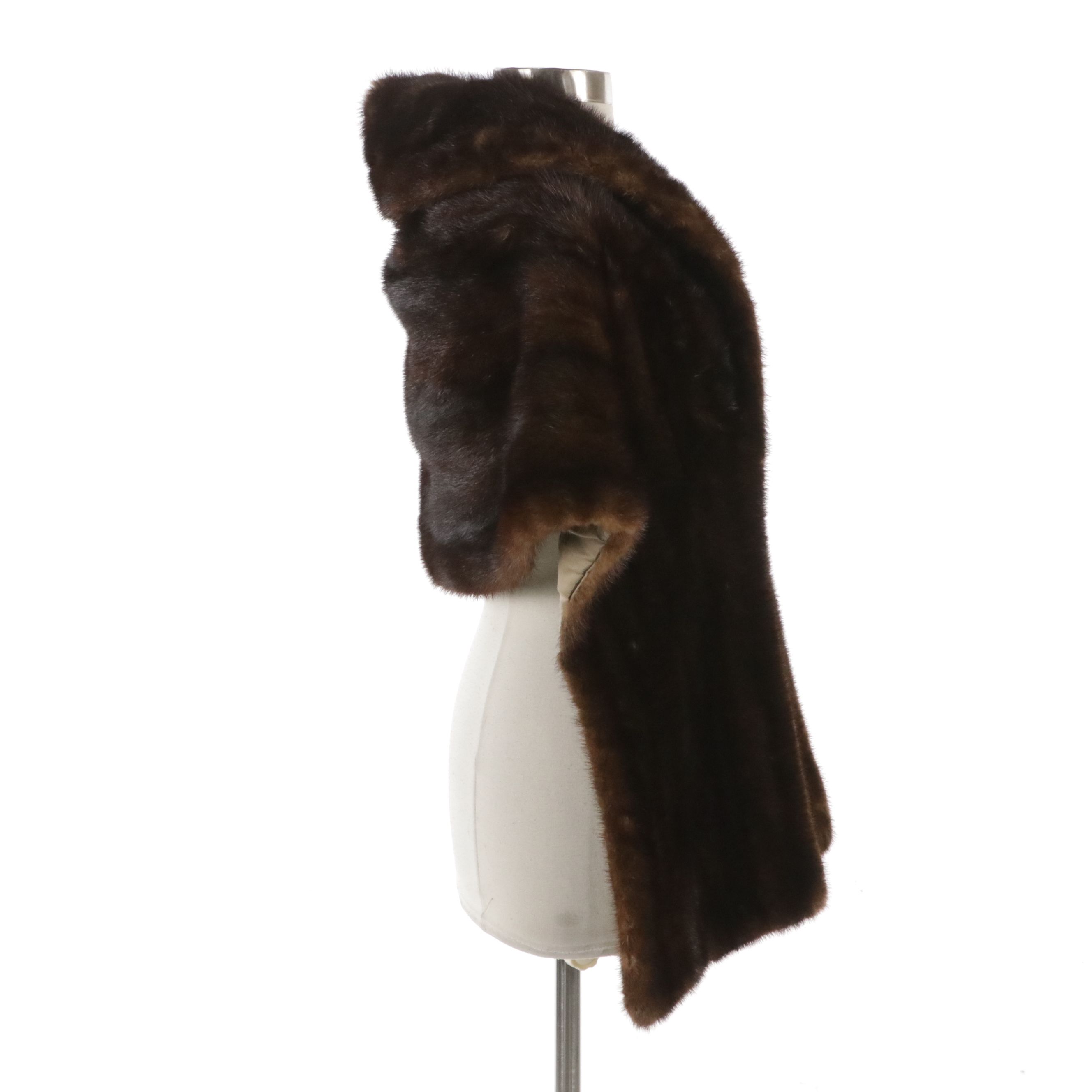 Vintage Mahogany Mink Fur Stole