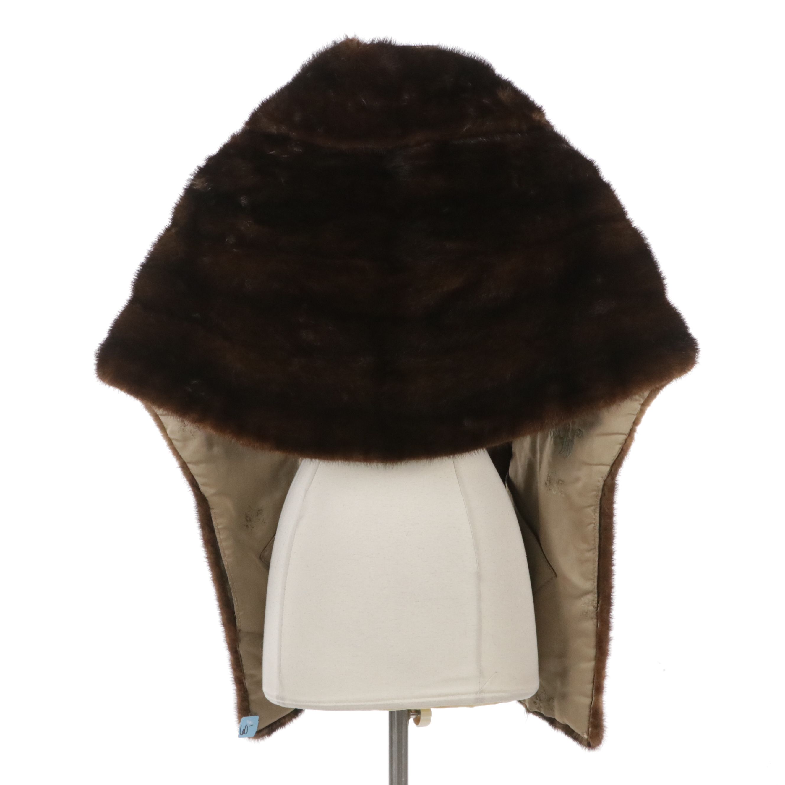 Vintage Mahogany Mink Fur Stole