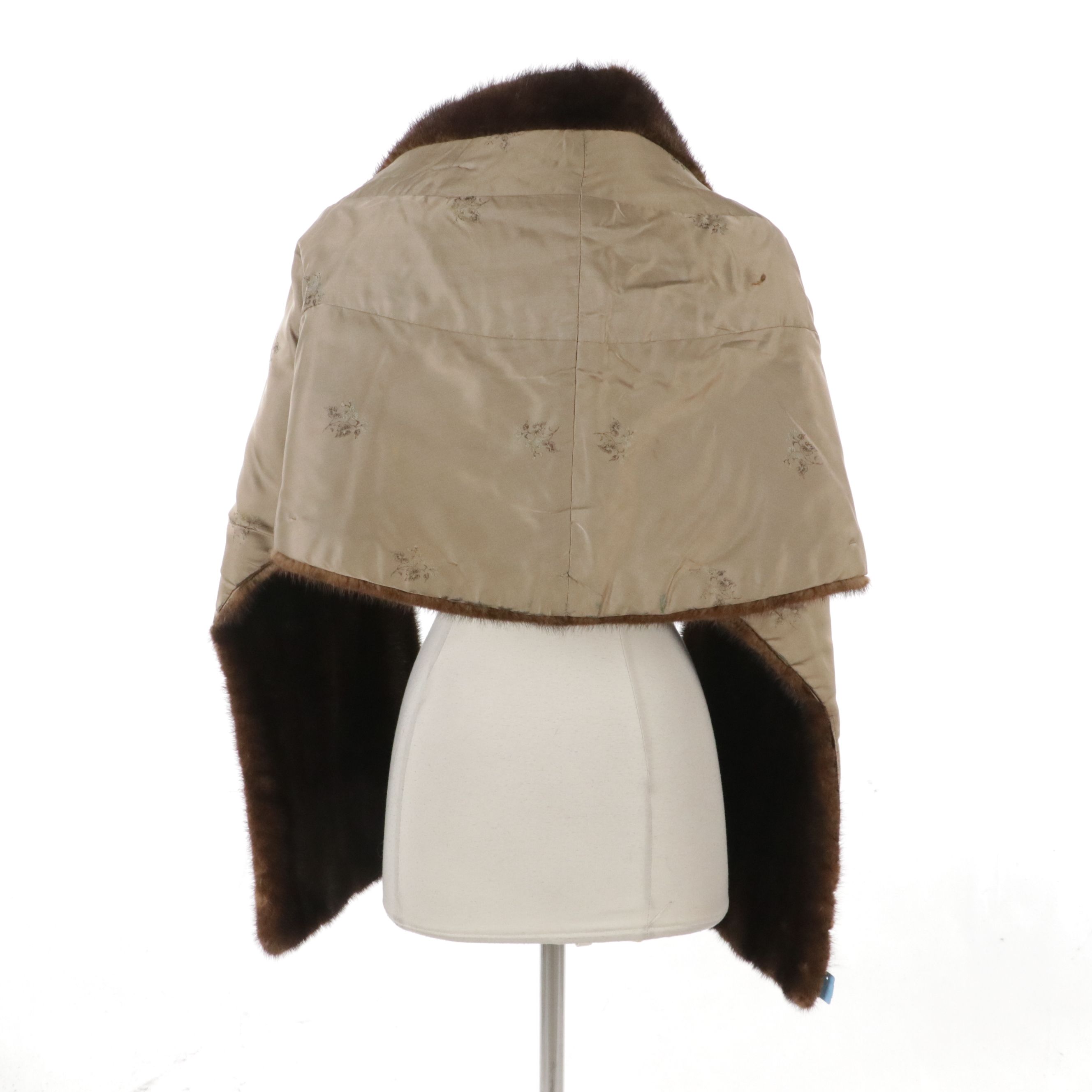 Vintage Mahogany Mink Fur Stole