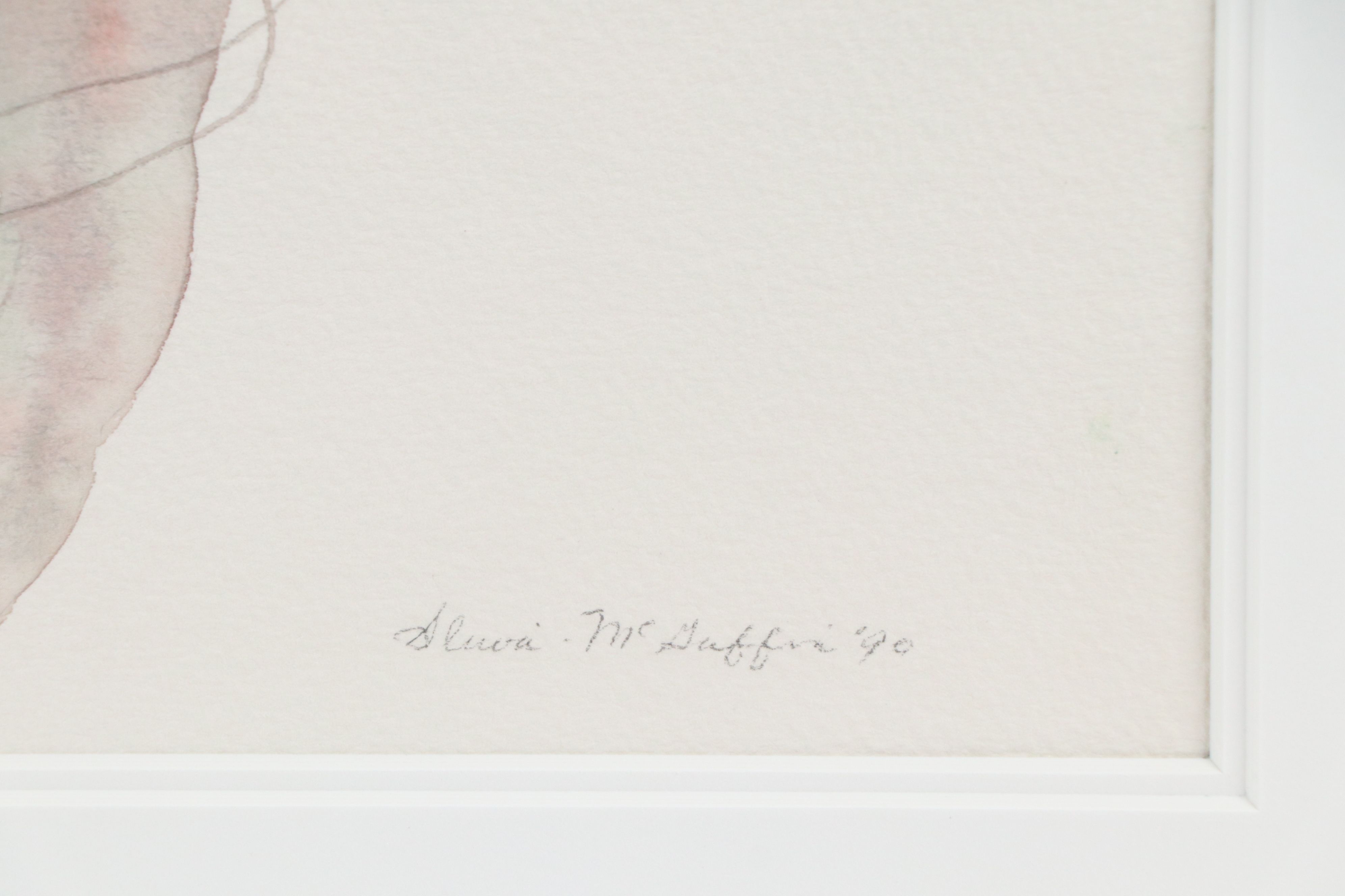 McGuffin Watercolor Painting of Shrimp, 1990