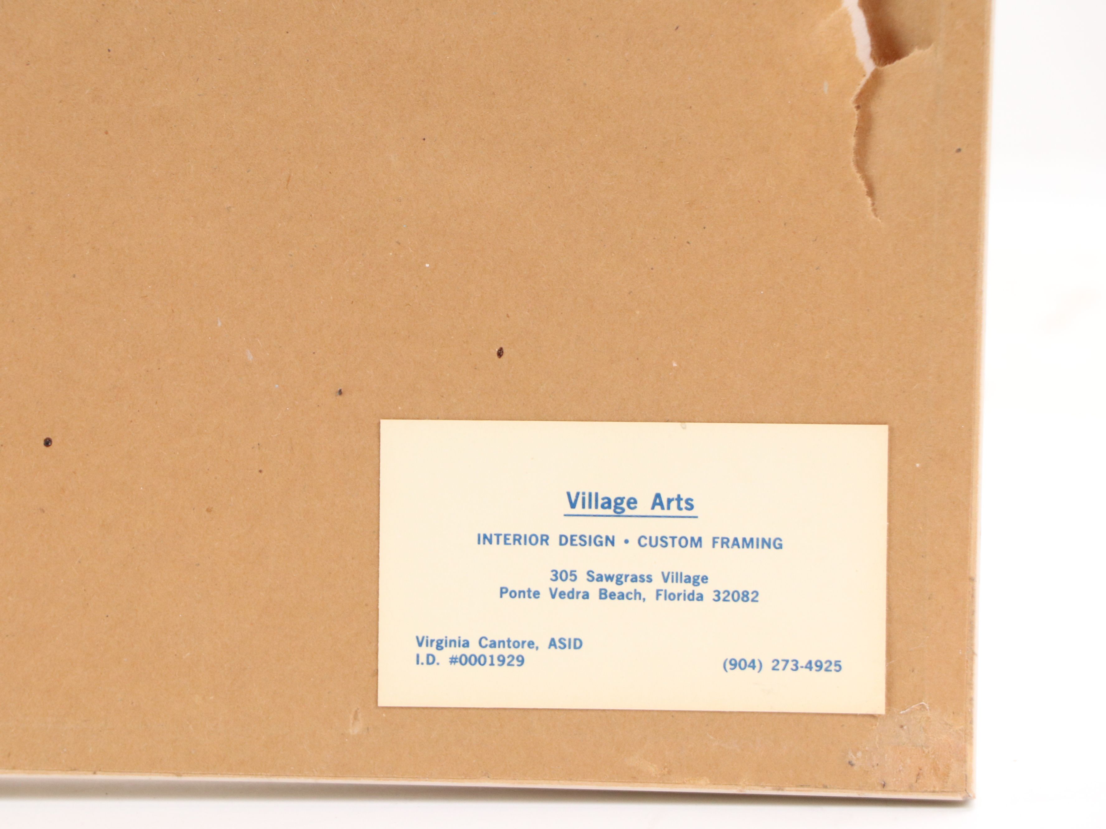 McGuffin Watercolor Painting of Shrimp, 1990