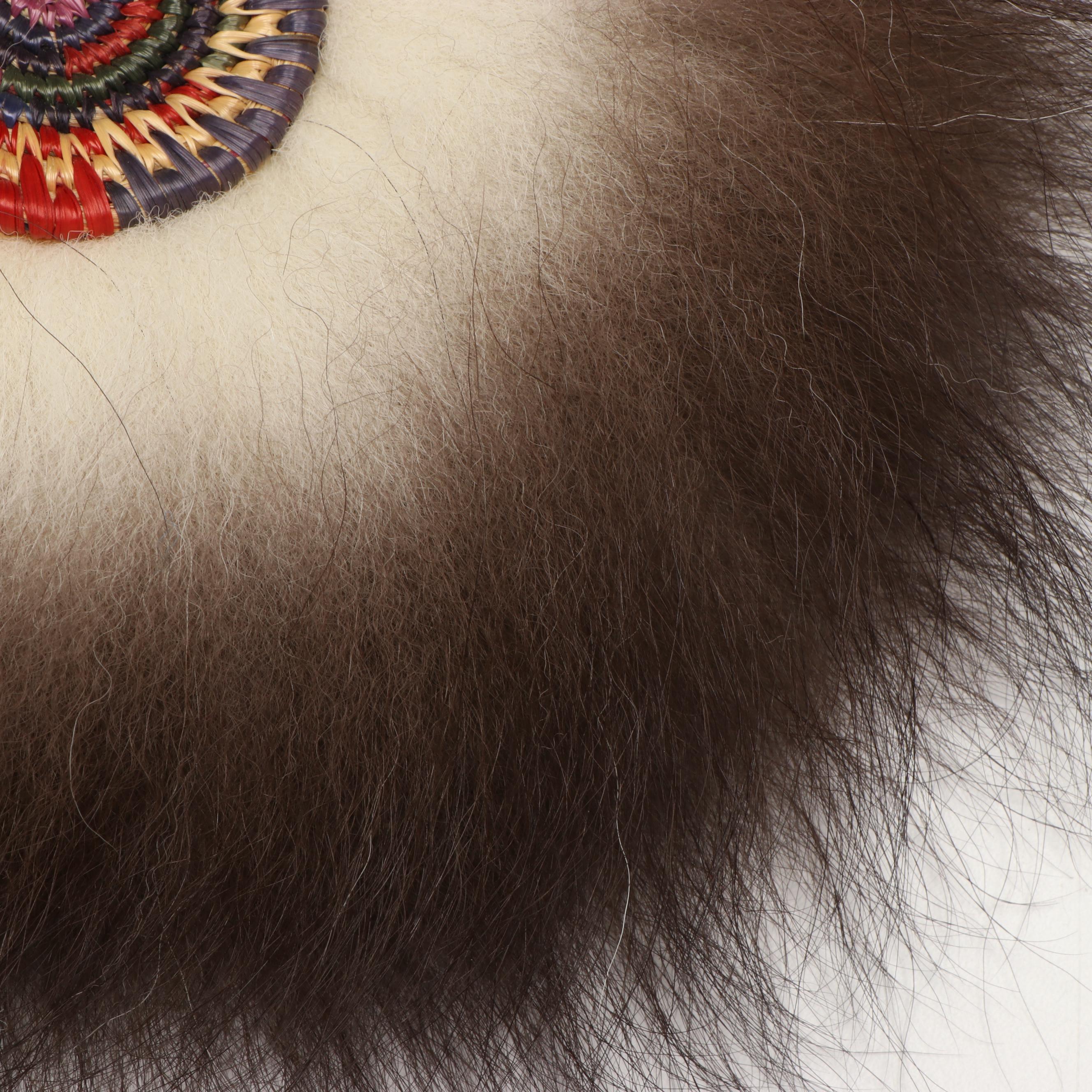 Mary Beth Handcrafted Fox Fur and Beachgrass Yup'ik Dance Fans