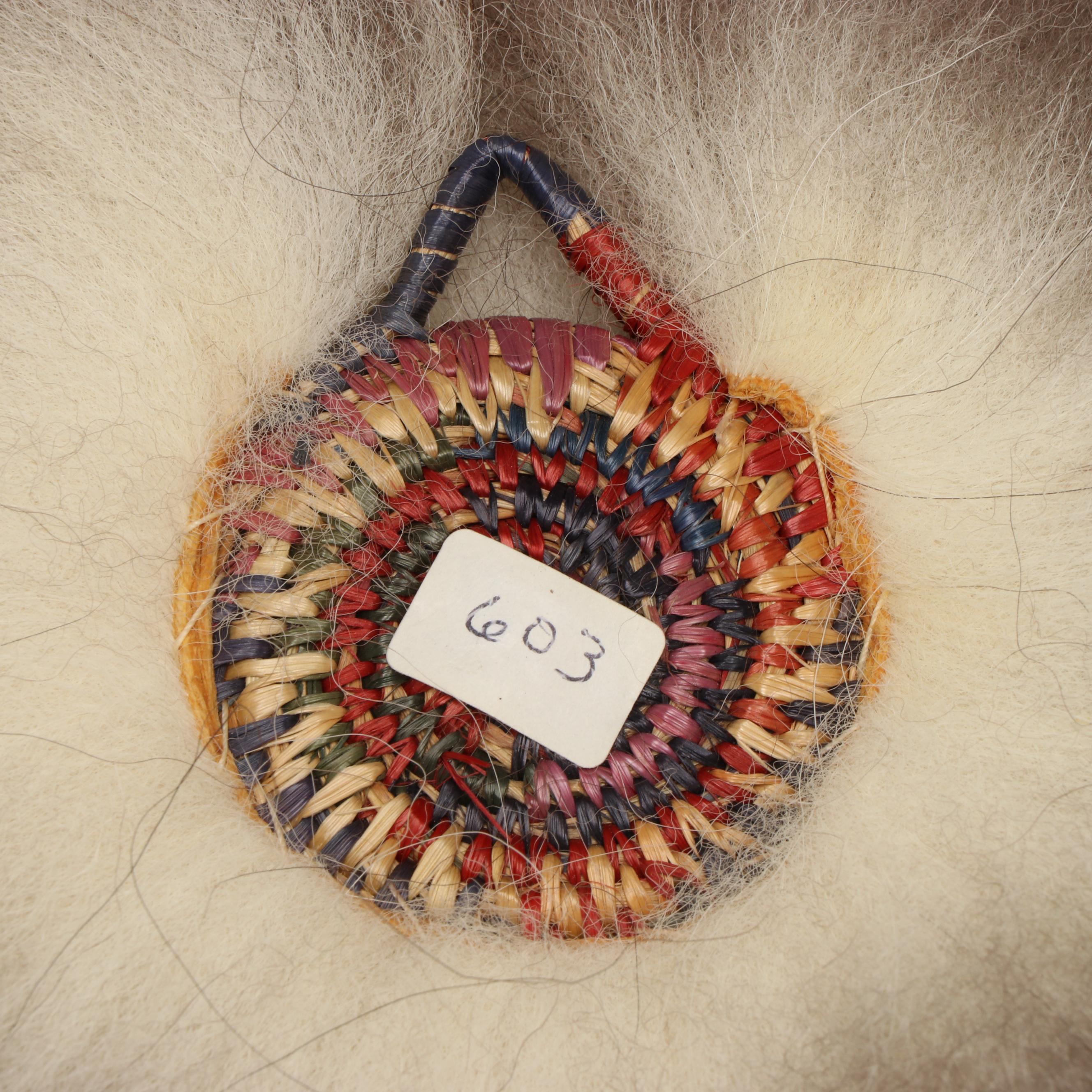 Mary Beth Handcrafted Fox Fur and Beachgrass Yup'ik Dance Fans