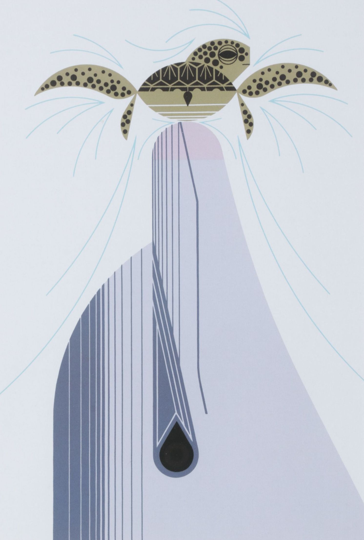Offset Lithograph After Charley Harper "Dolfun", 1977
