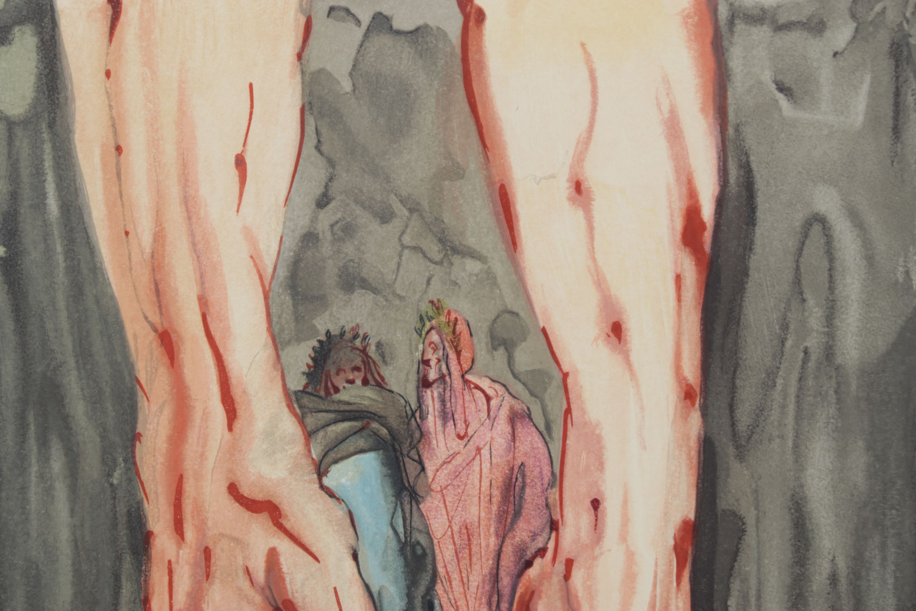 Salvador Dalí Wood Engraving "In the Hands of Antaeus", 1960-1964