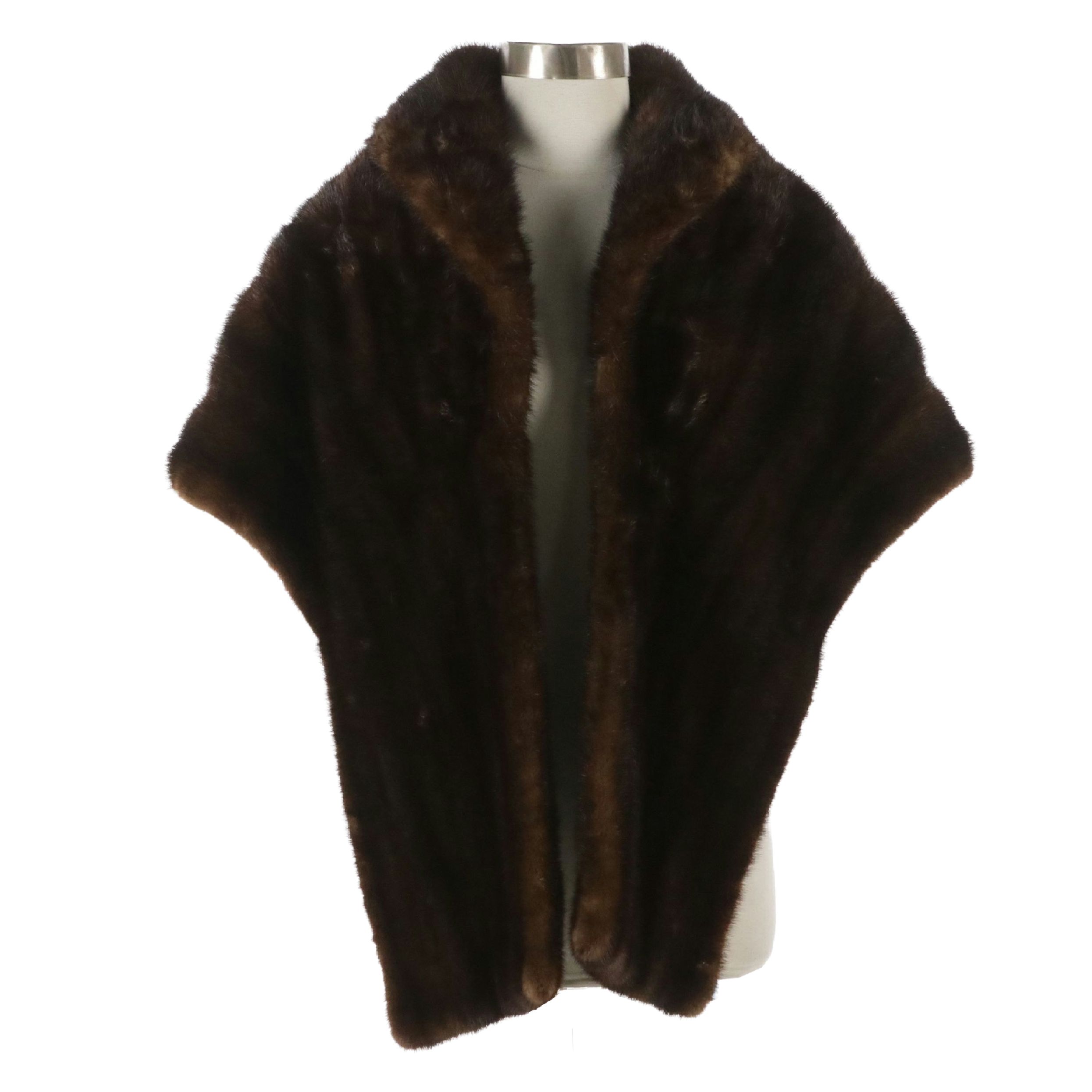 Vintage Mahogany Mink Fur Stole