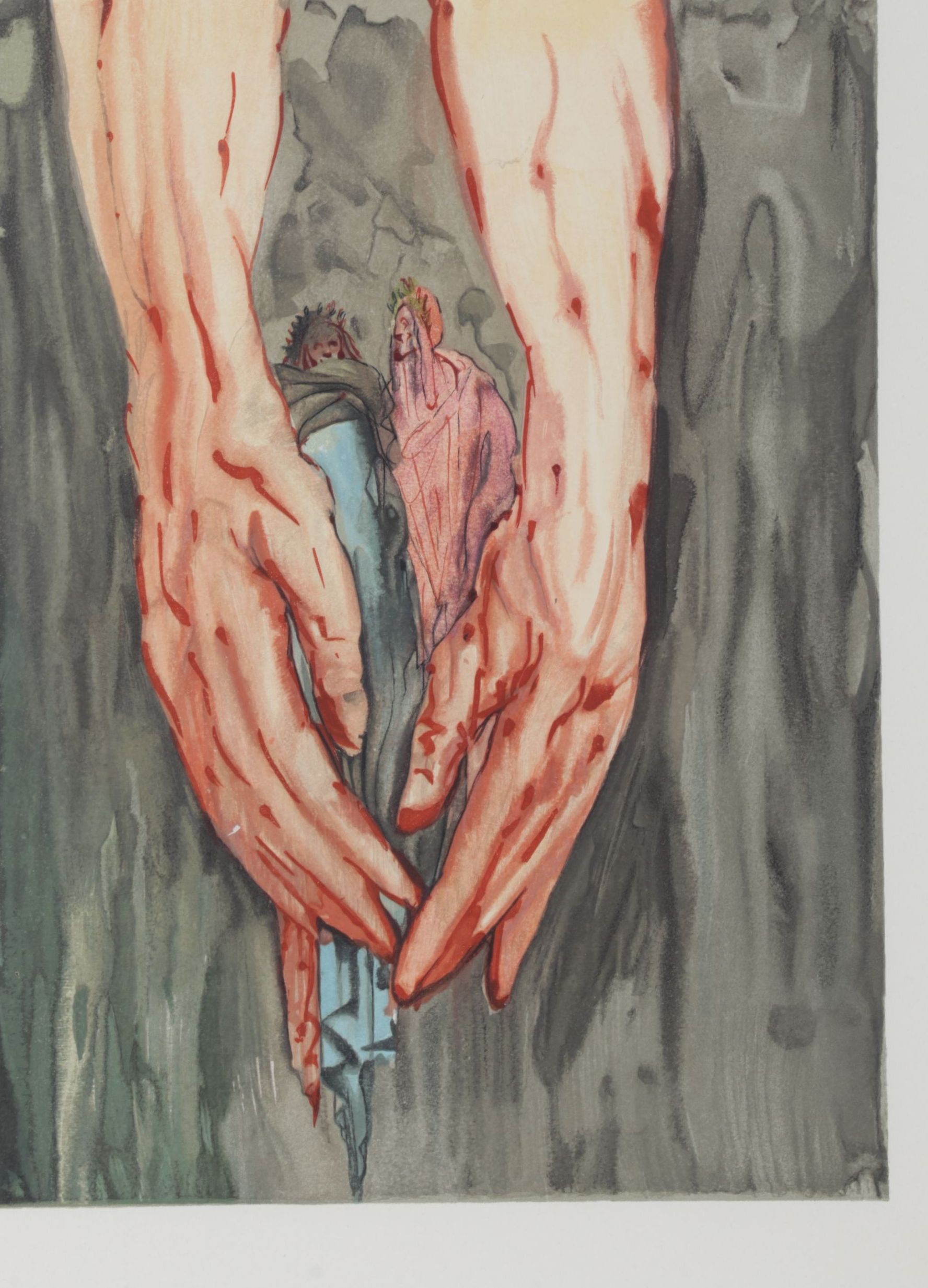 Salvador Dalí Wood Engraving "In the Hands of Antaeus", 1960-1964