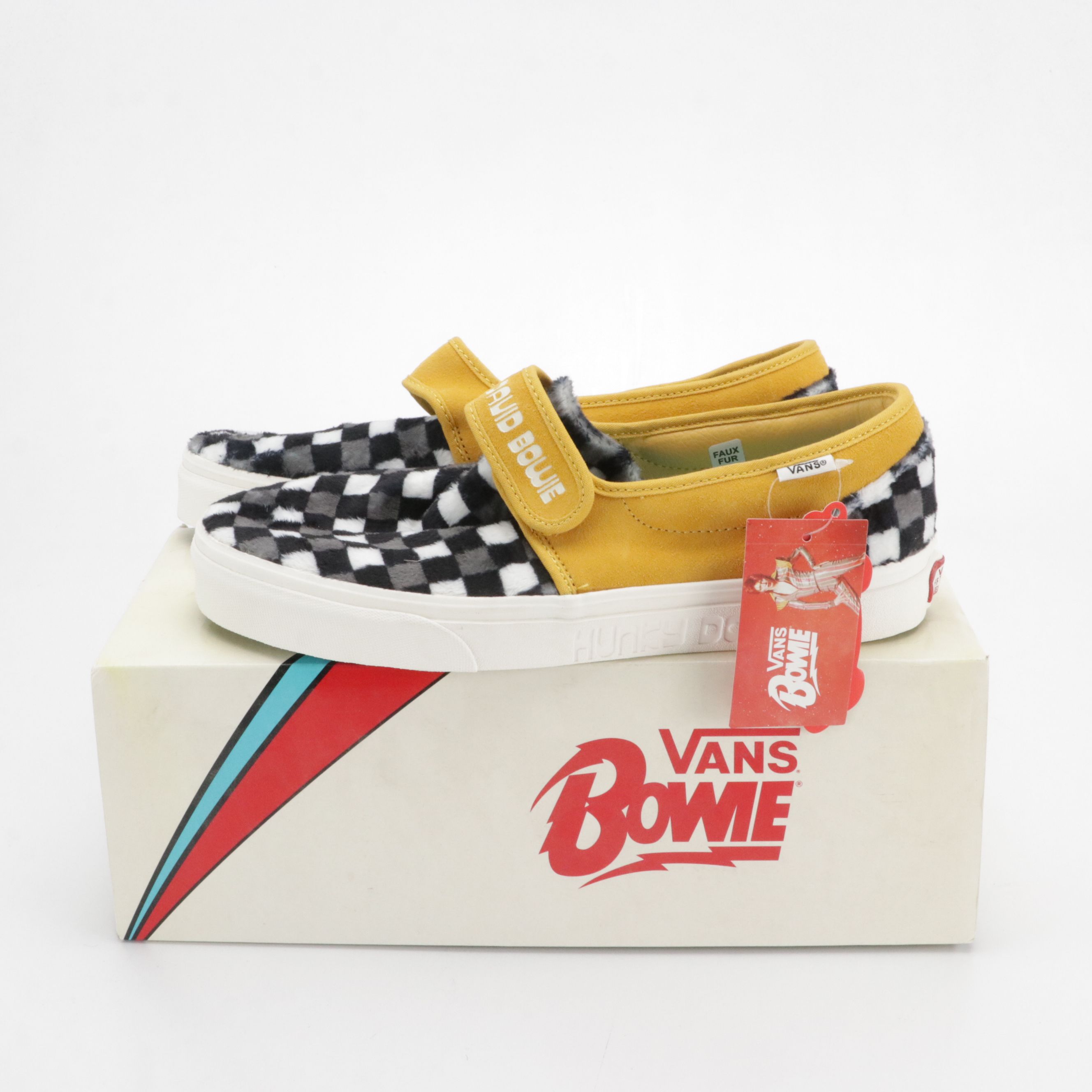 Men's Vans David Bowie Slip-On 47 "Hunky Dory" Sneakers & Other Socks, With Box