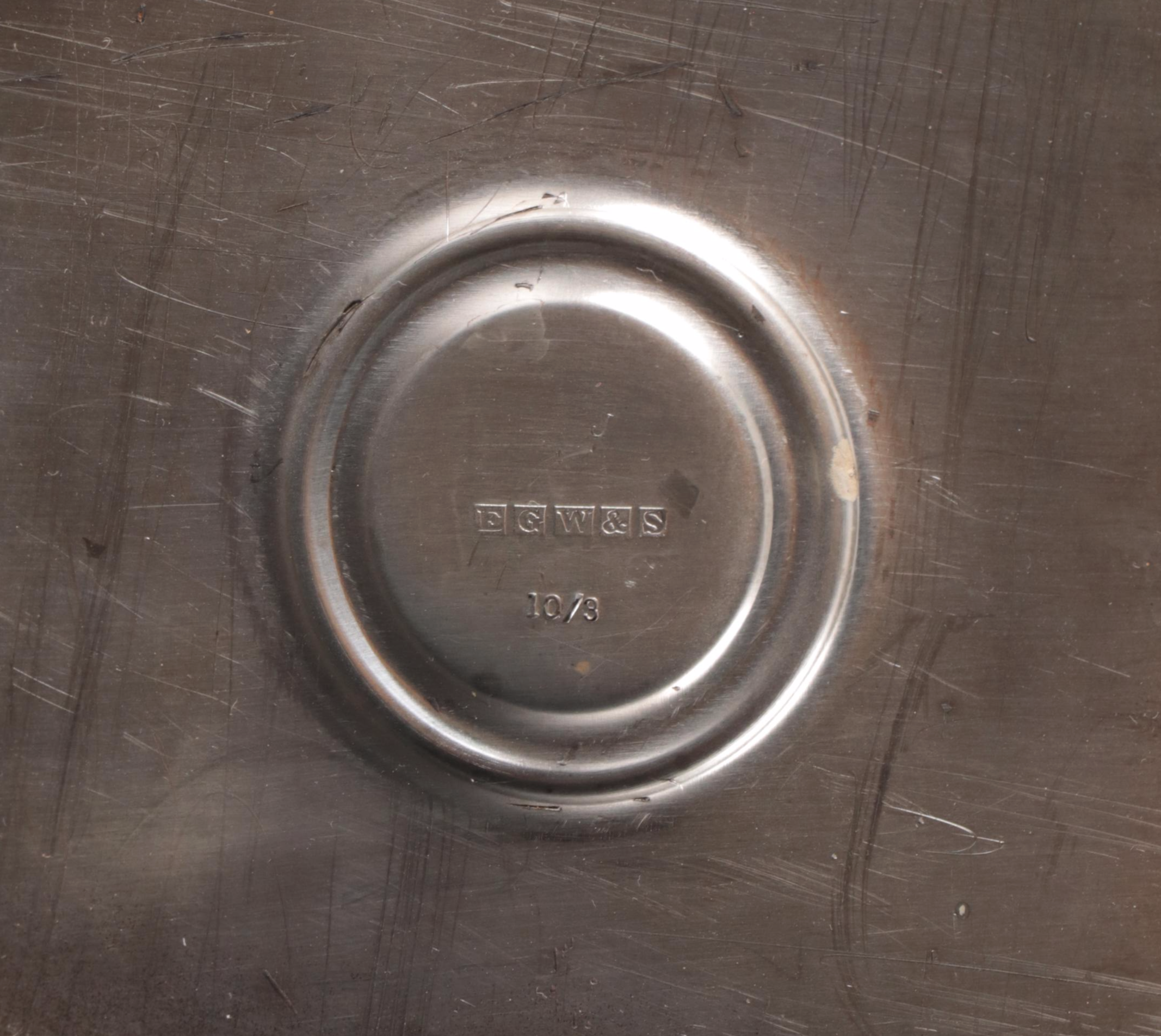 E.G. Webster & Son Lacquered Silver Plate Candelabra Pair