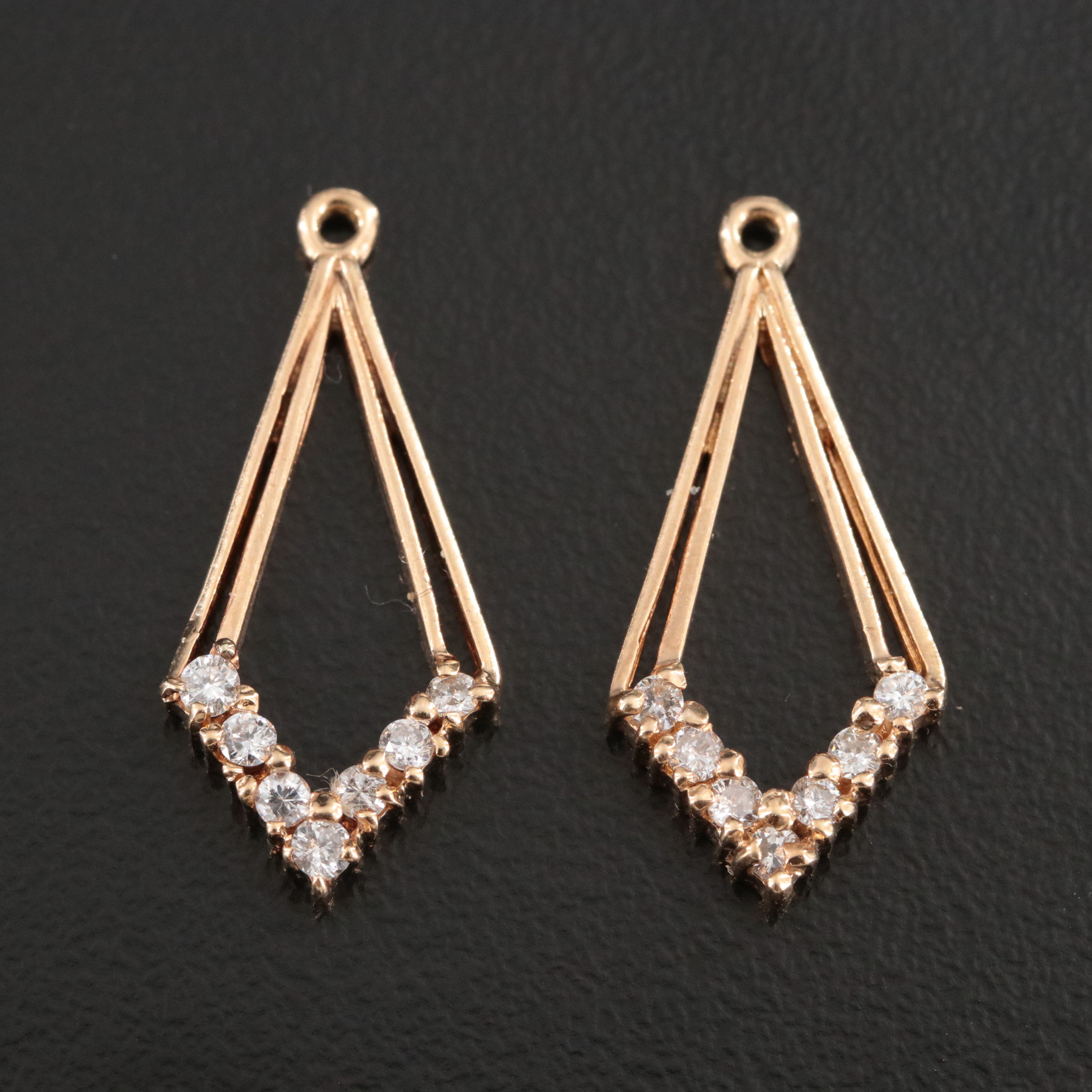 14K 0.26 CTW Diamond Earring Enhancers