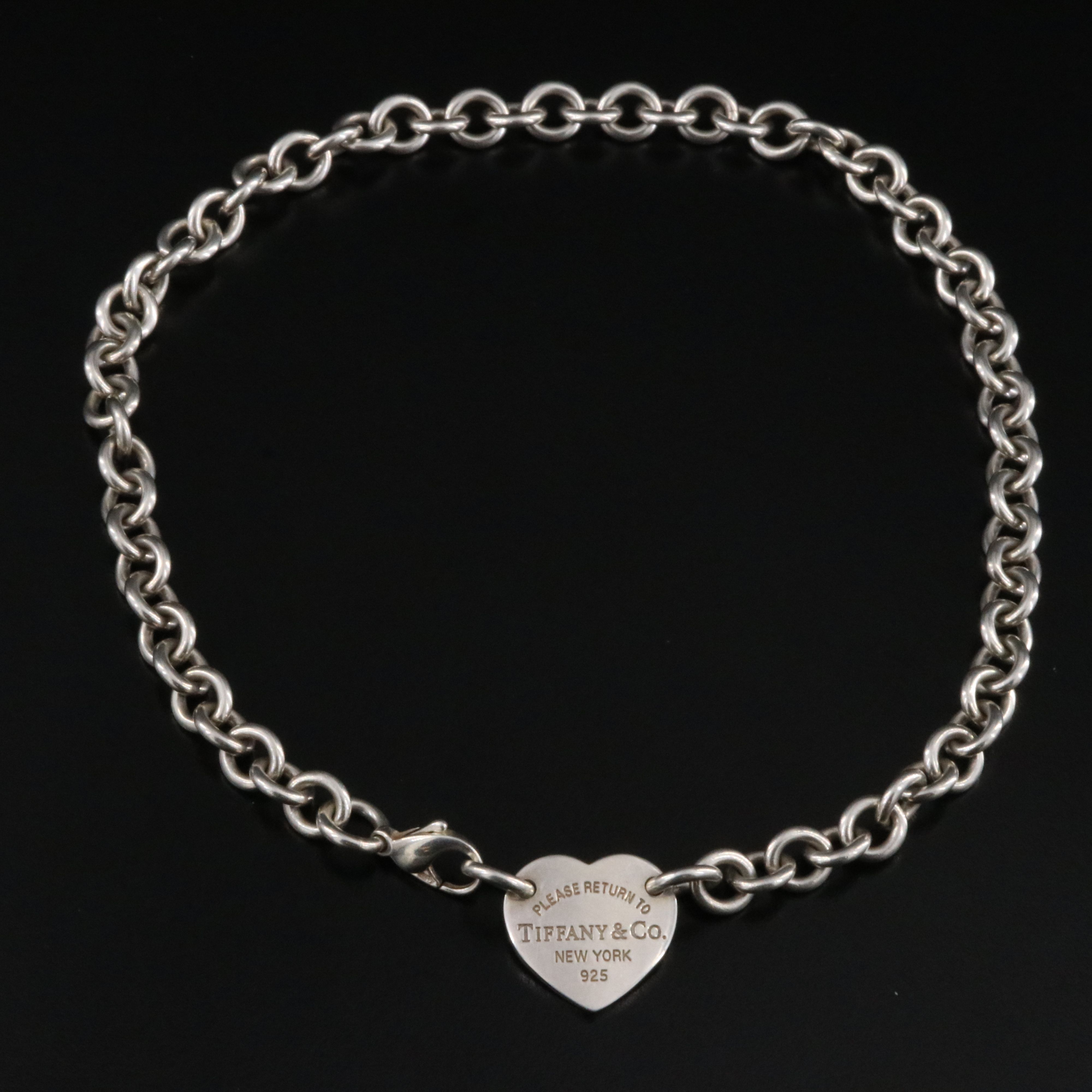 Tiffany & Co. Return to Tiffany Sterling Heart Necklace