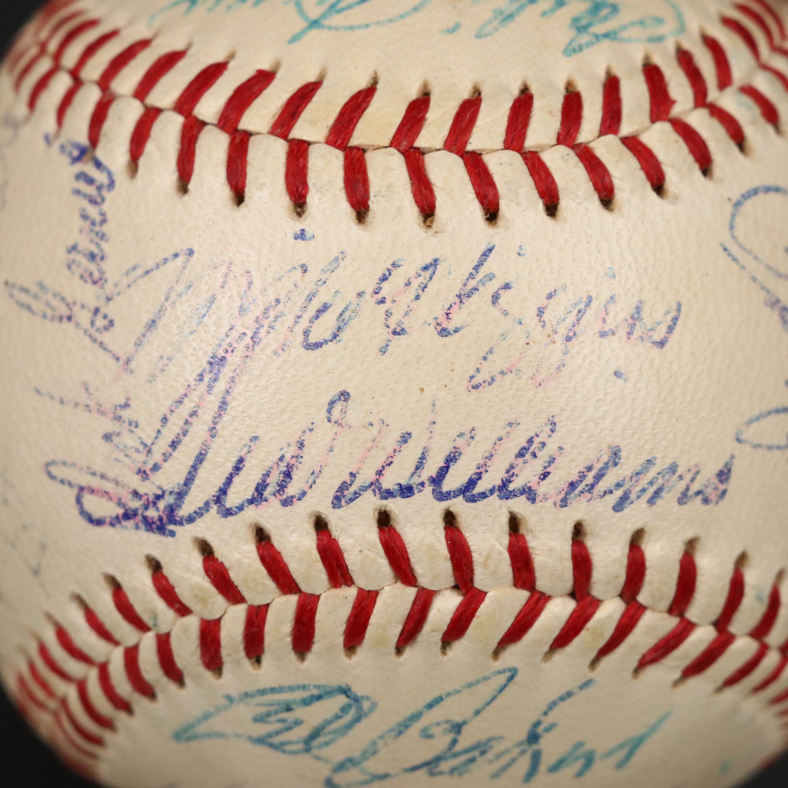 Ted Williams, Jackie Jensen with Other Boston Red Sox Signed Baseball, 1958