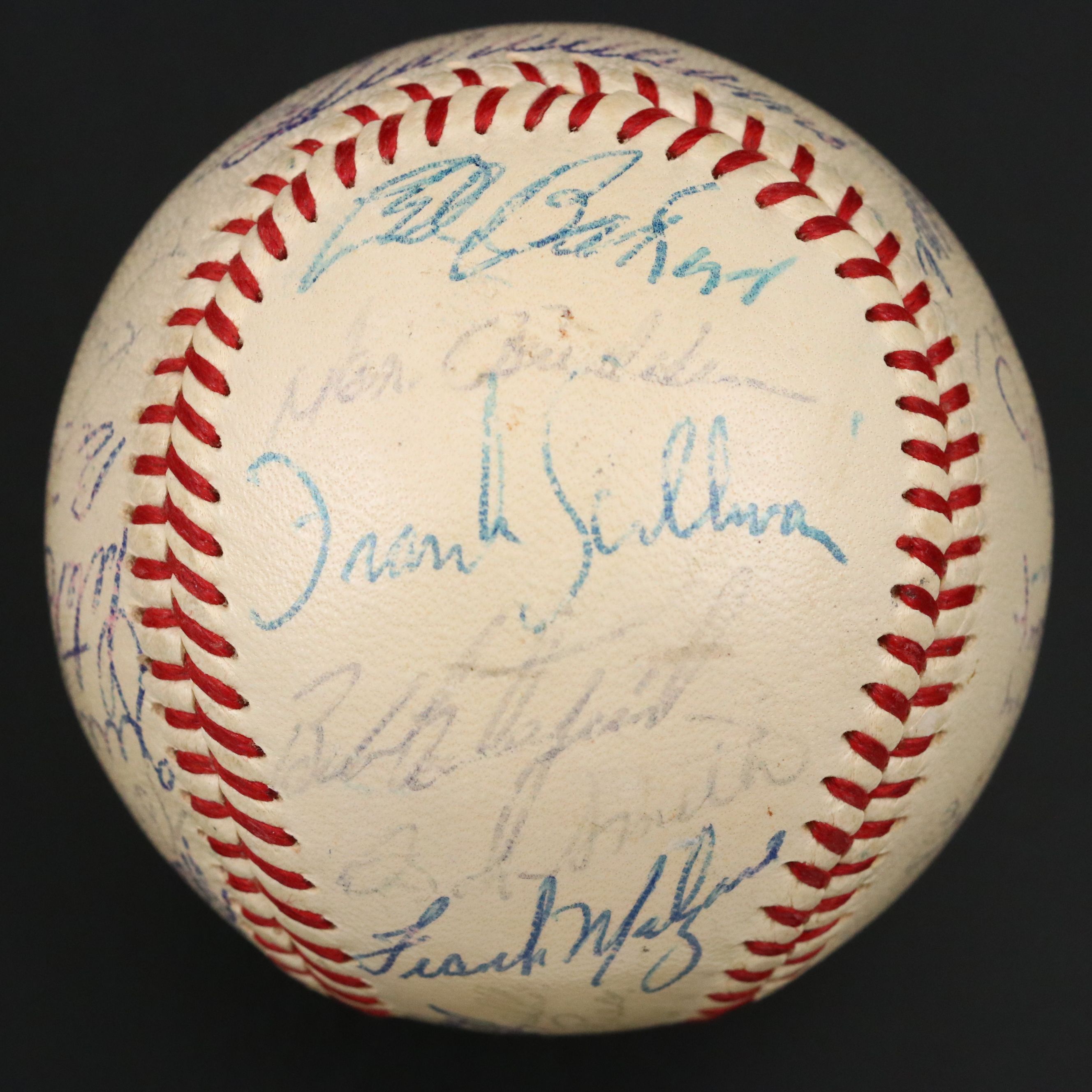 Ted Williams, Jackie Jensen with Other Boston Red Sox Signed Baseball, 1958
