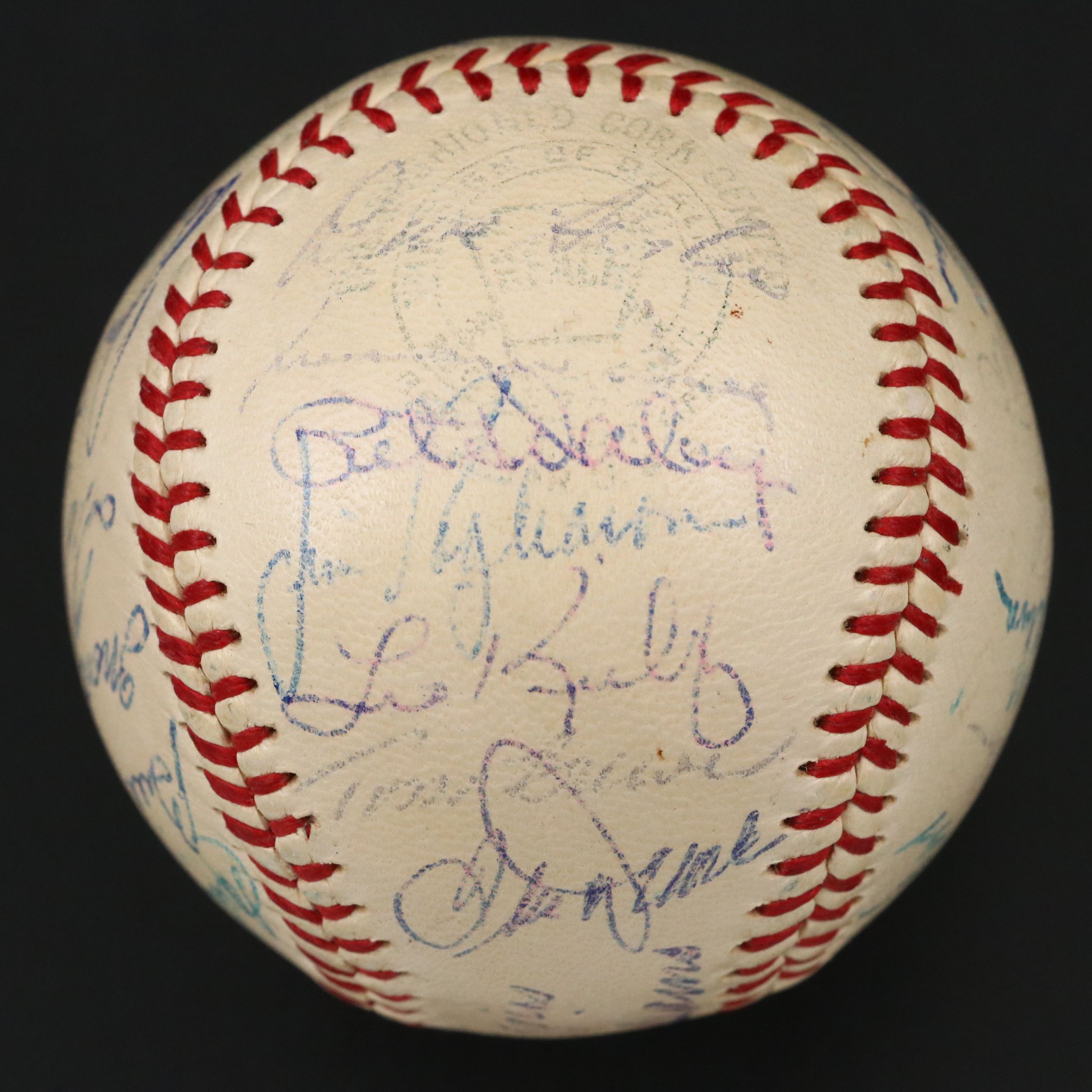 Ted Williams, Jackie Jensen with Other Boston Red Sox Signed Baseball, 1958