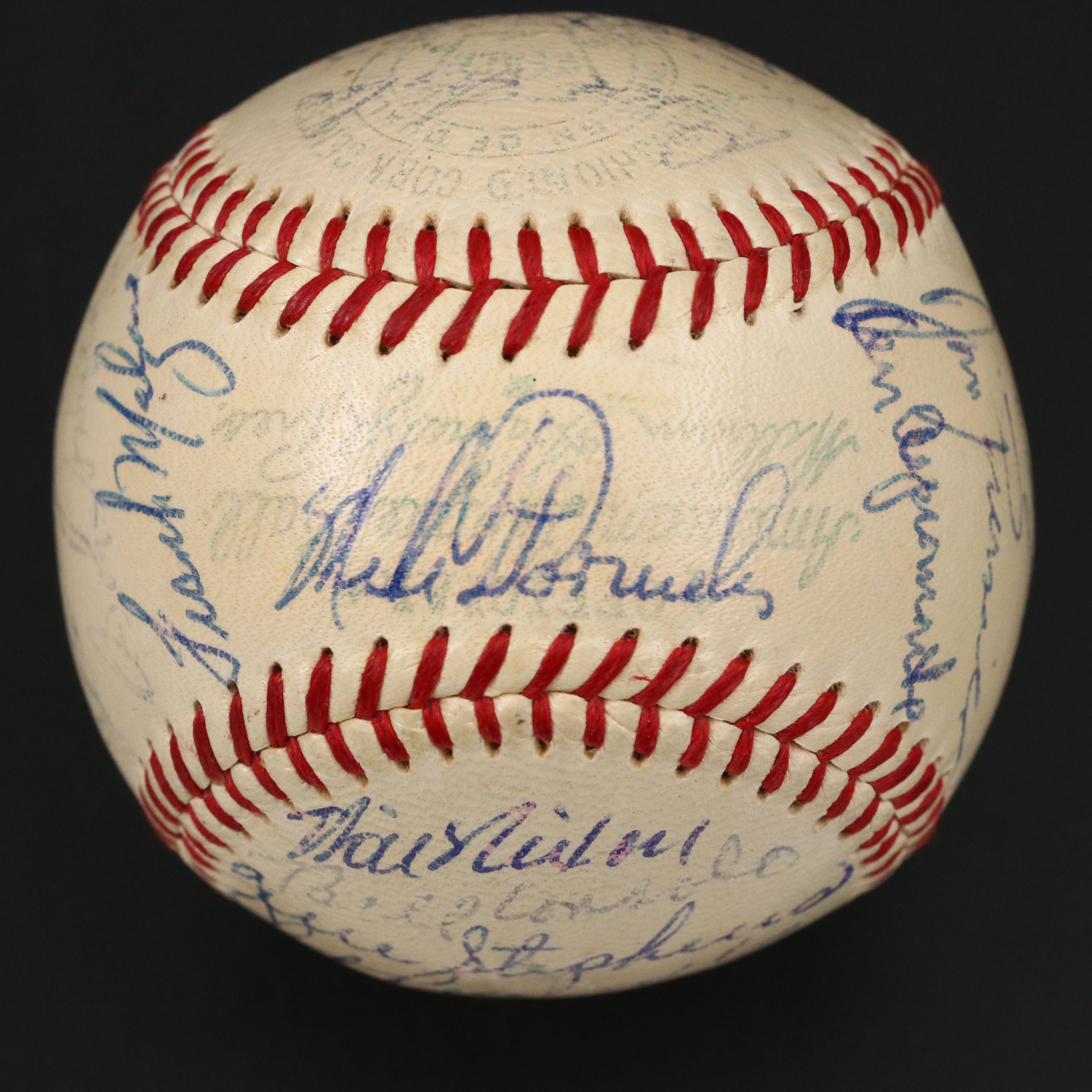Ted Williams, Jackie Jensen with Other Boston Red Sox Signed Baseball, 1958