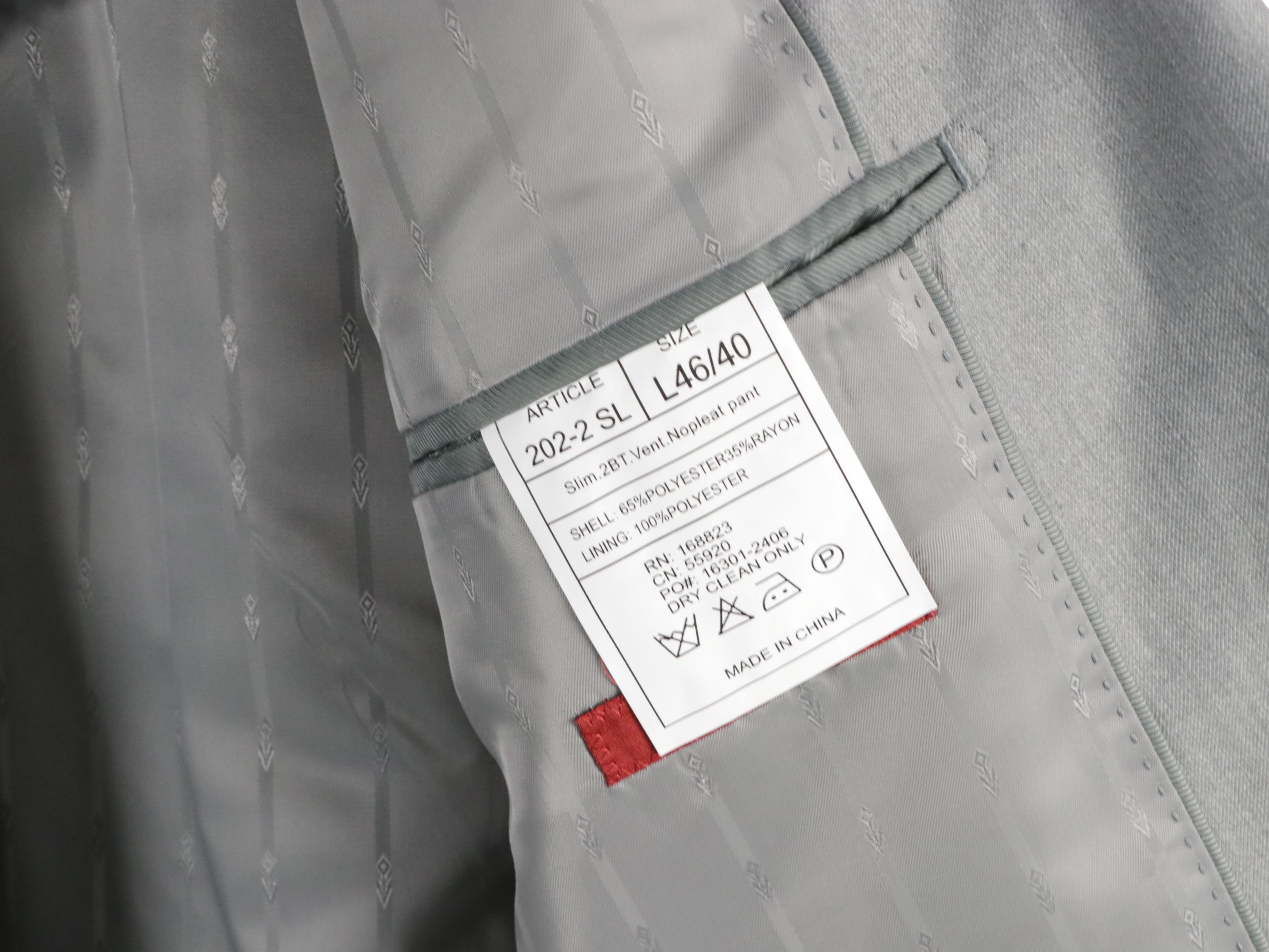 Men's Renoir Polyester Blend Slim Fit Blazers, With Tags