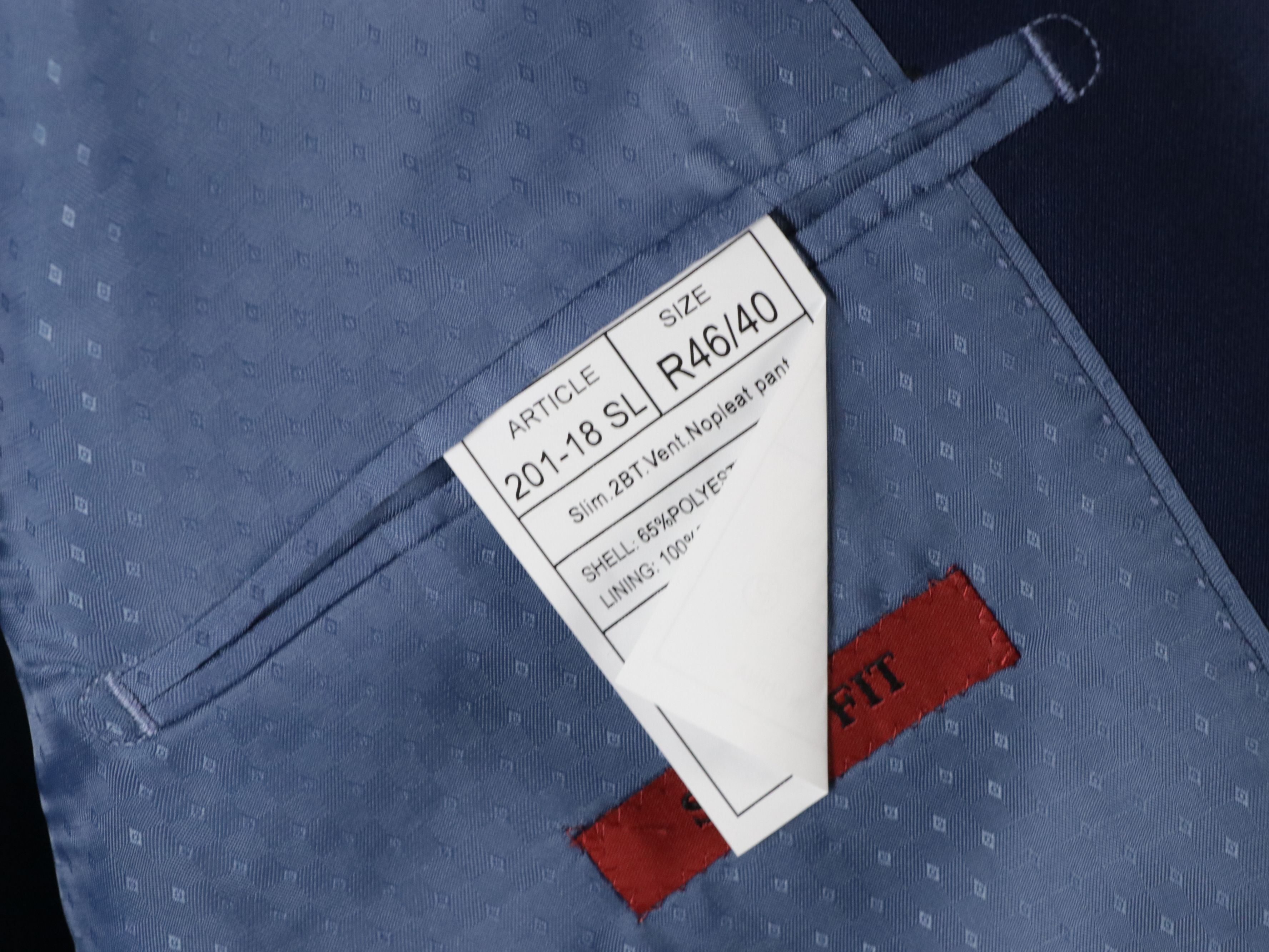 Men's Renoir Polyester Blend Slim Fit Blazers, With Tags